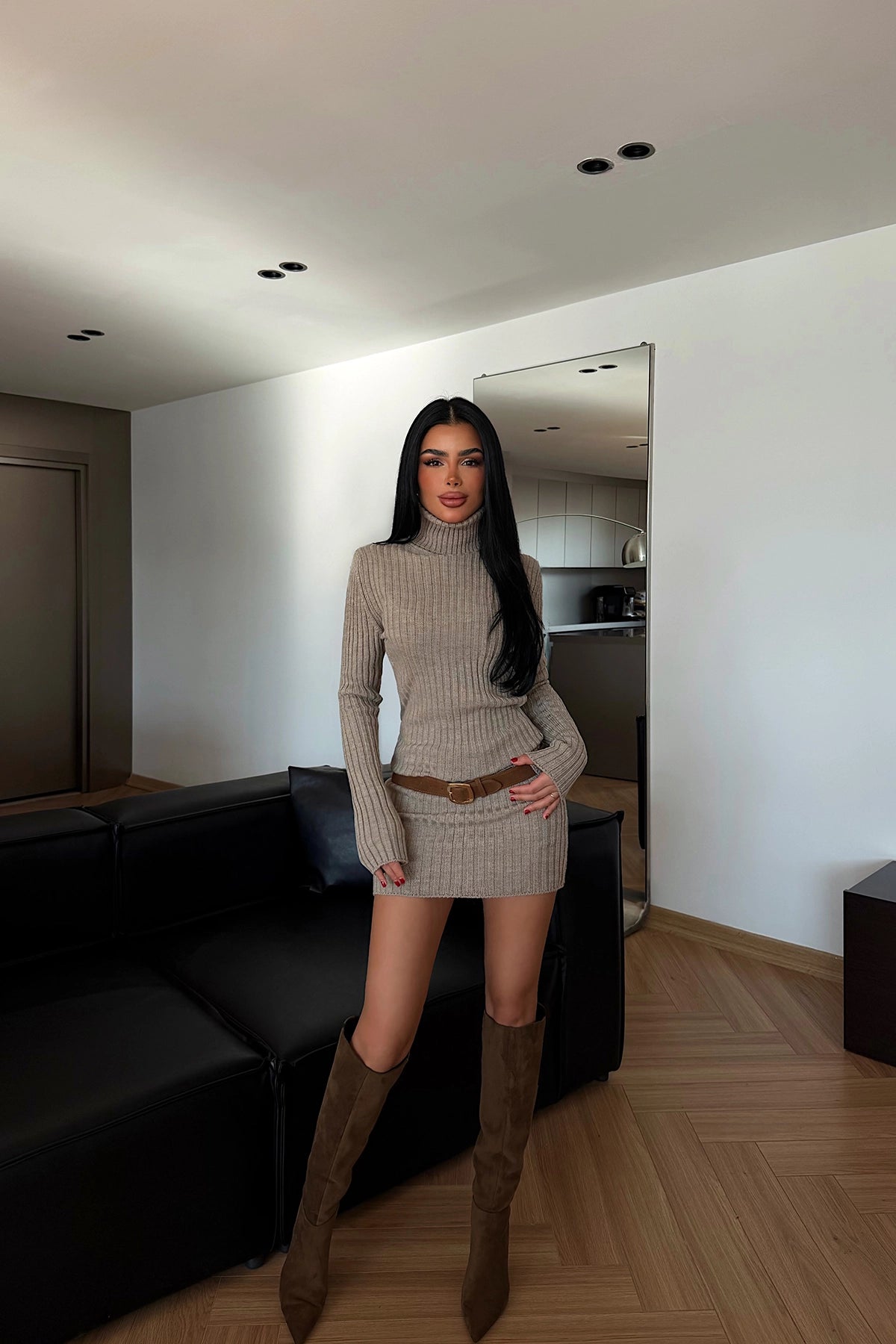Vizon Zurih Triko Elbise