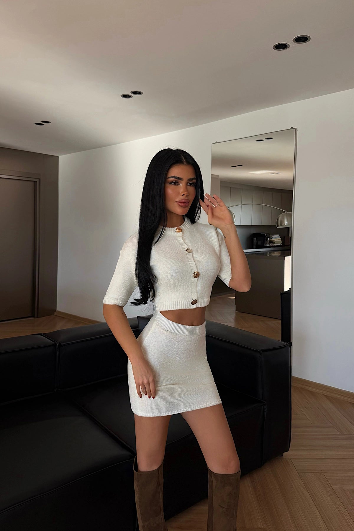White Alondra Knit Set