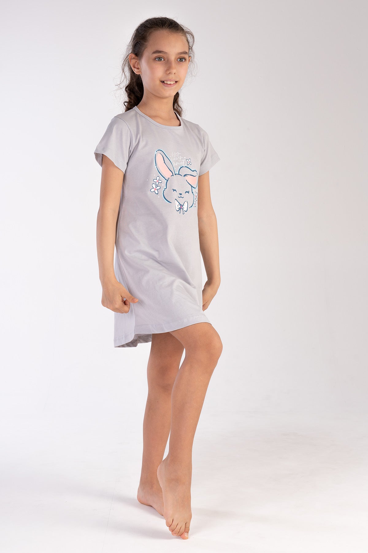 KIZ COCUK P.SUPREM O YAKA KISA KOL ETEGI OVAL TUNIK(11-12/15-16)