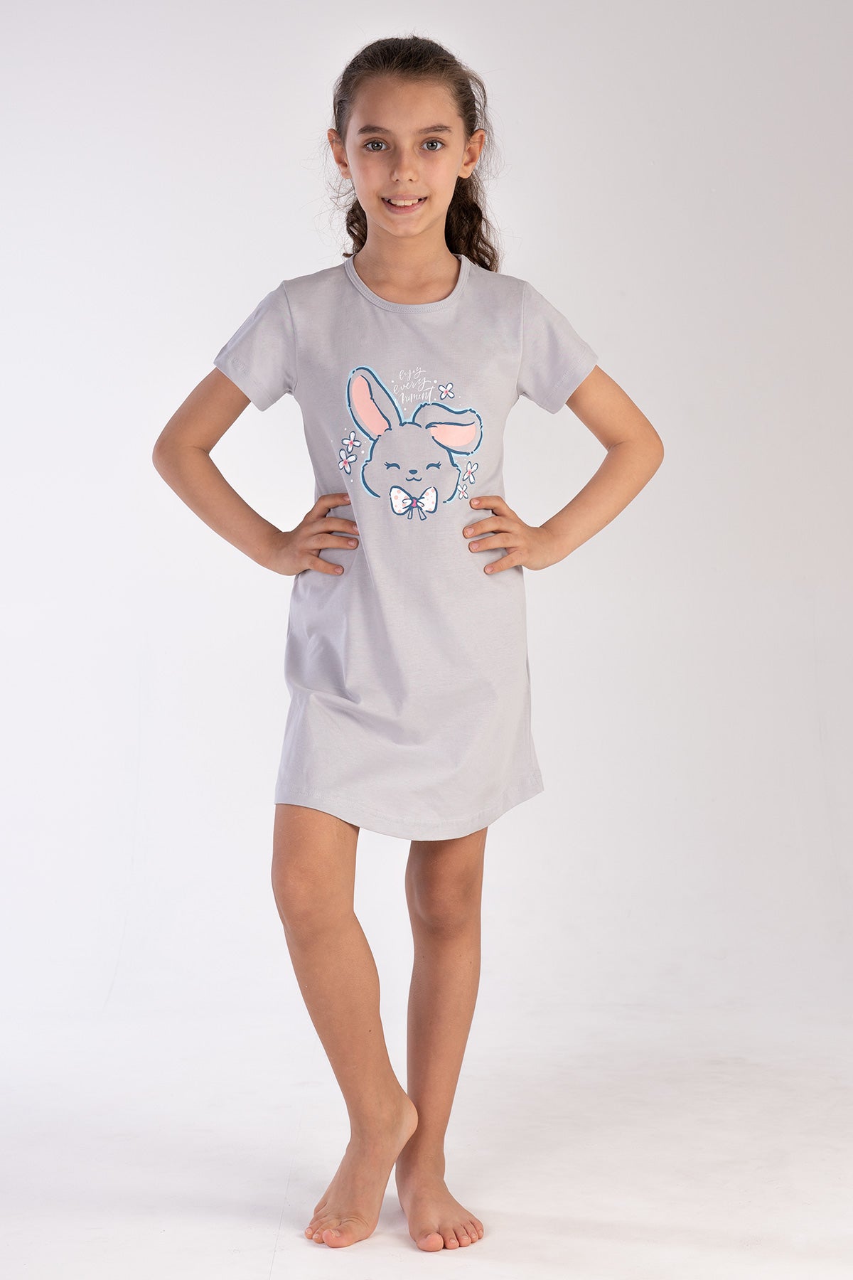 KIZ COCUK P.SUPREM O YAKA KISA KOL ETEGI OVAL TUNIK(11-12/15-16)