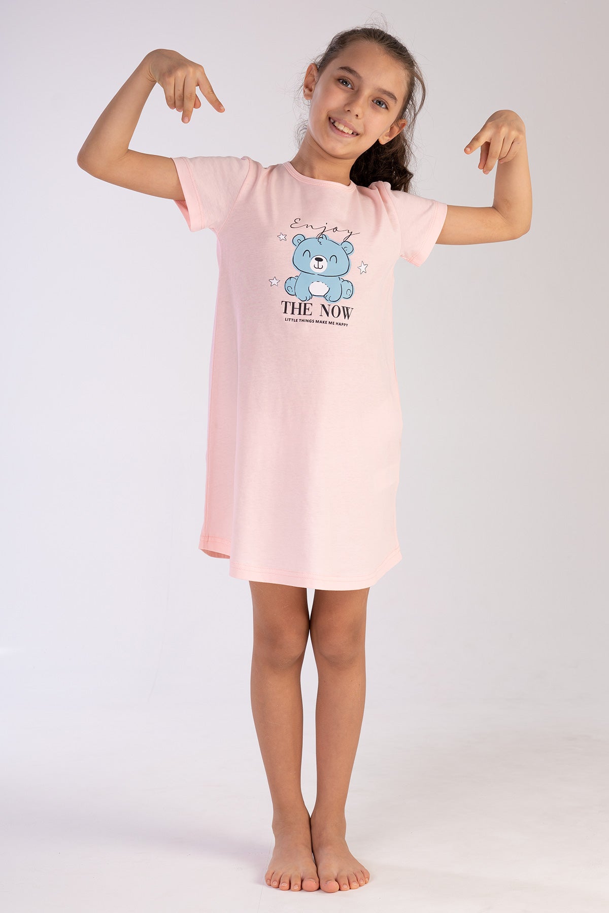 KIZ COCUK P.SUPREM O YAKA KISA KOL ETEGI OVAL TUNIK(11-12/15-16)