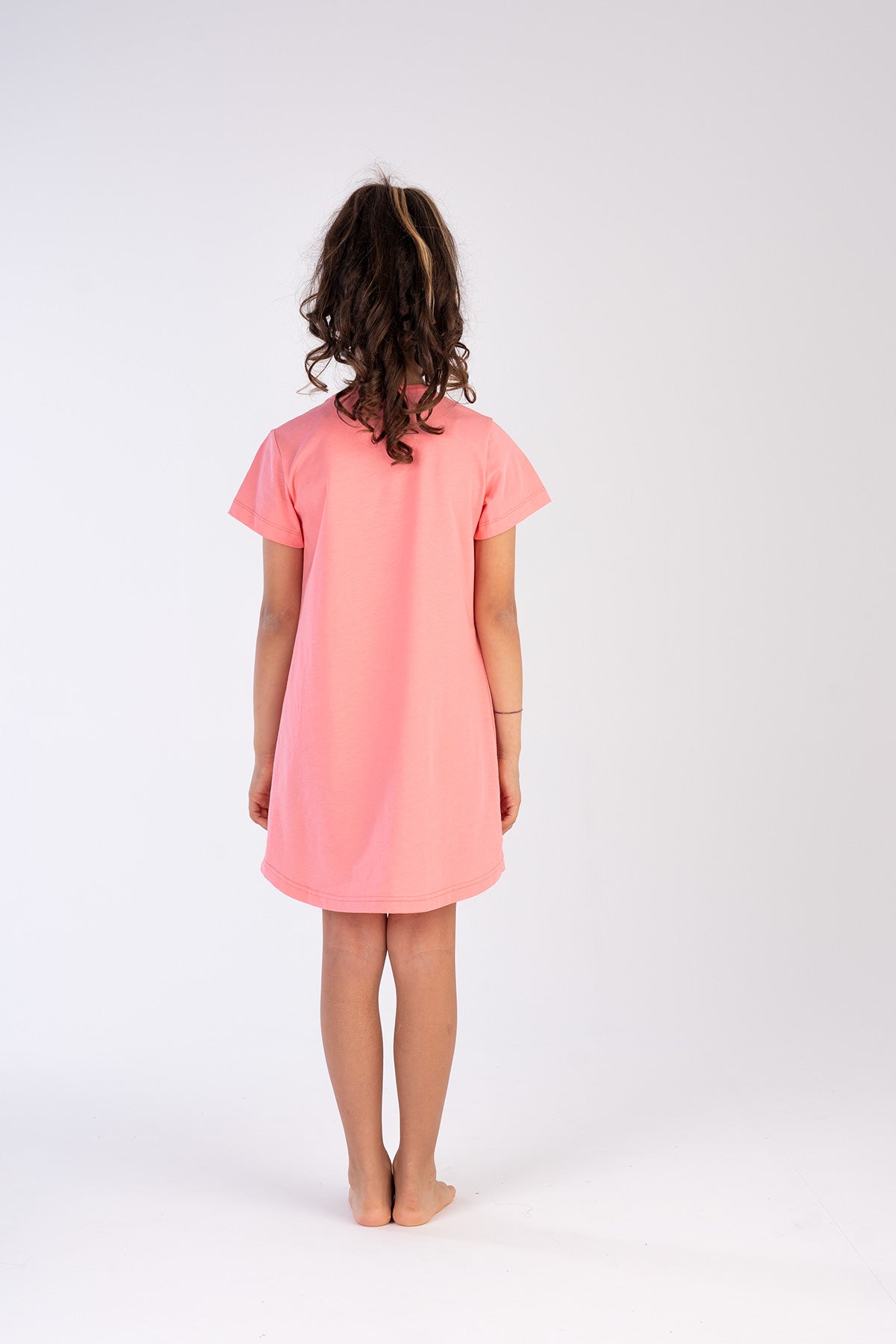 KIZ COCUK P.SUPREM O YAKA KISA KOL ETEGI OVAL TUNIK(3-4/9-10)