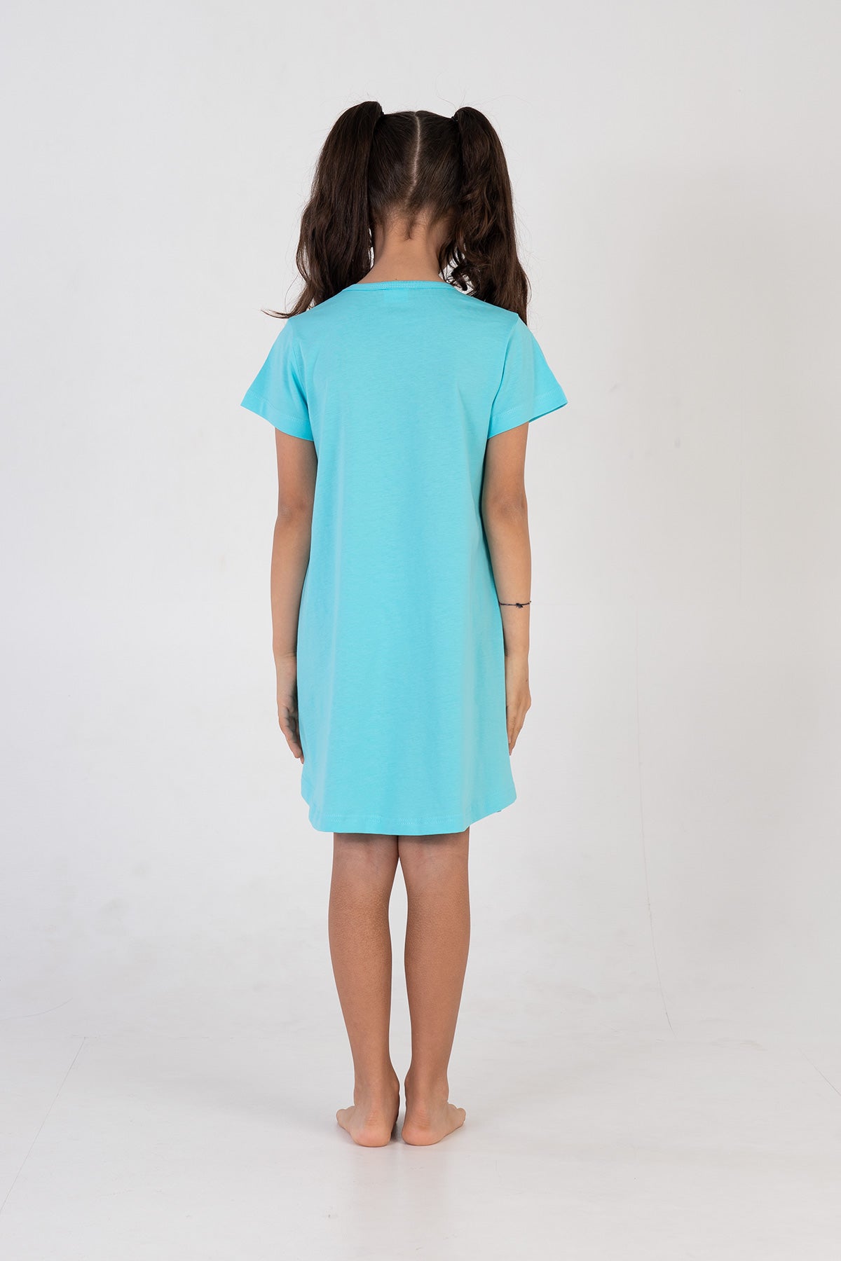 KIZ COCUK P.SUPREM O YAKA KISA KOL ETEGI OVAL TUNIK(3-4/9-10)