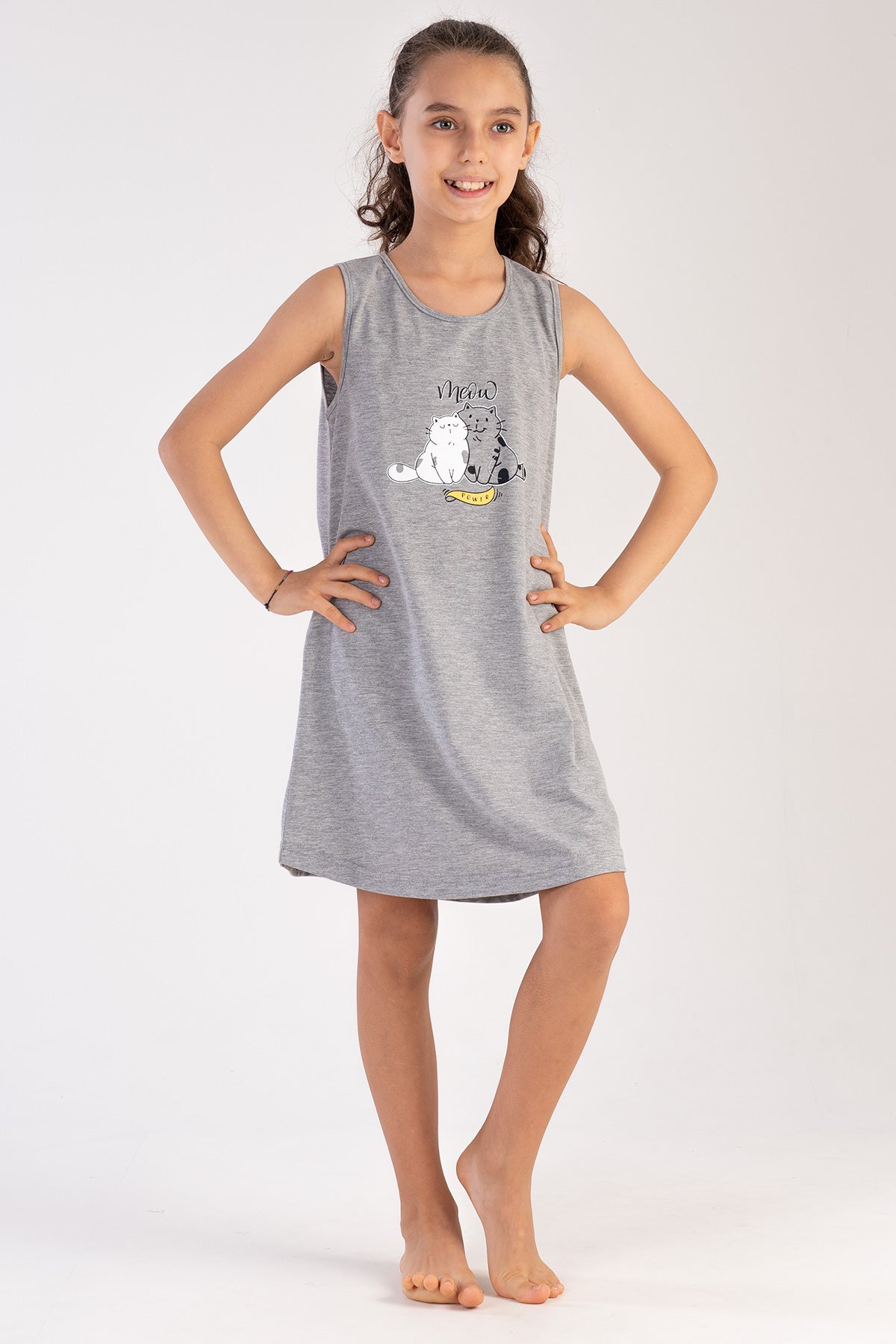 KIZ COCUK P.SUPREM KALIN ASKILI ETEGI OVAL TUNIK(3-4/9-10)