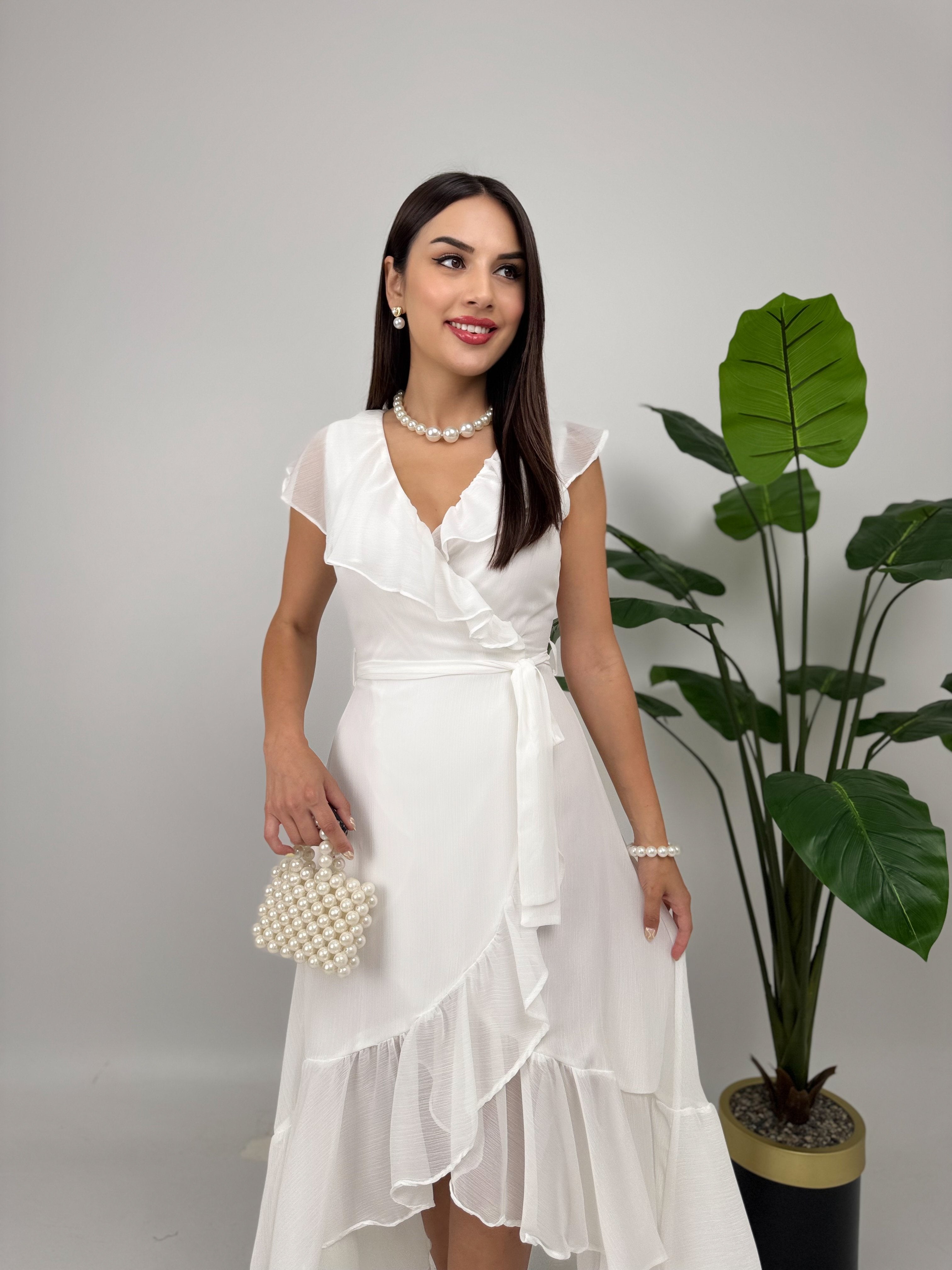 2168 ANVELOP ŞİFON ELBİSE