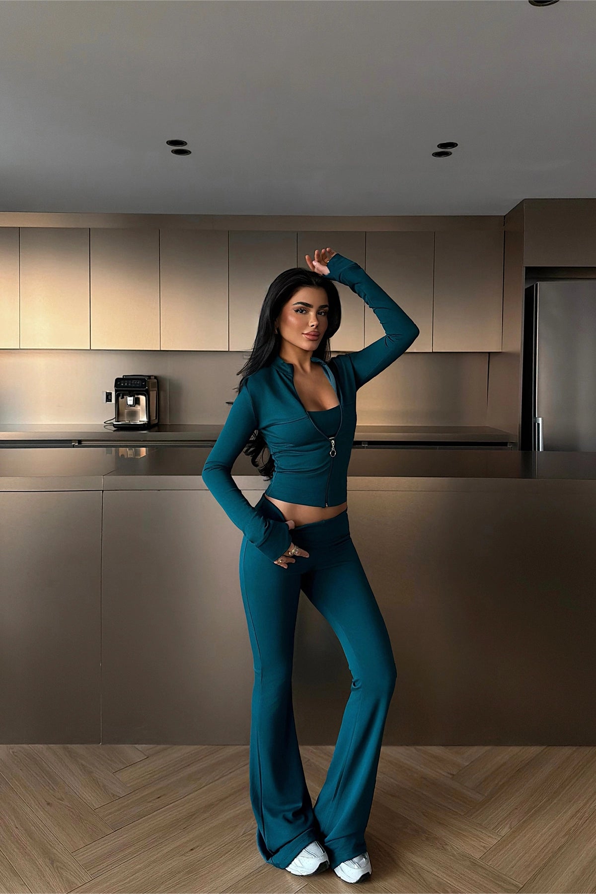 Petrol Yeşil Crop Takım