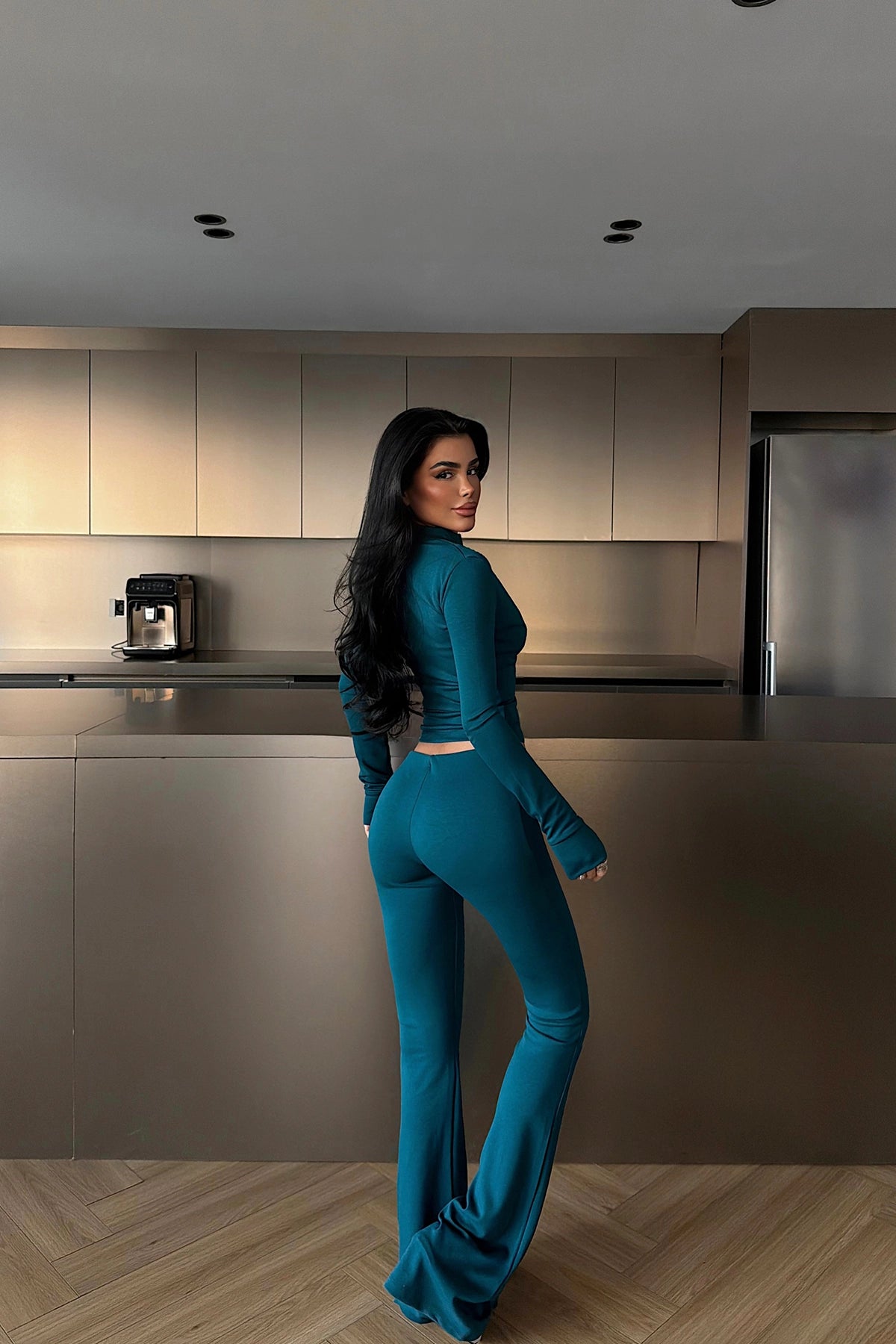 Petrol Yeşil Crop Takım