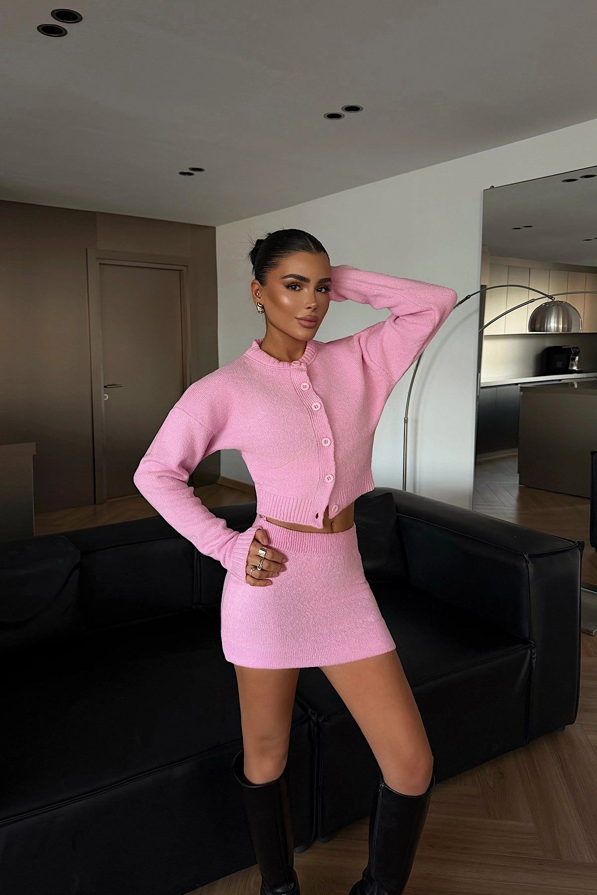 Pink Kourty Knitwear Set