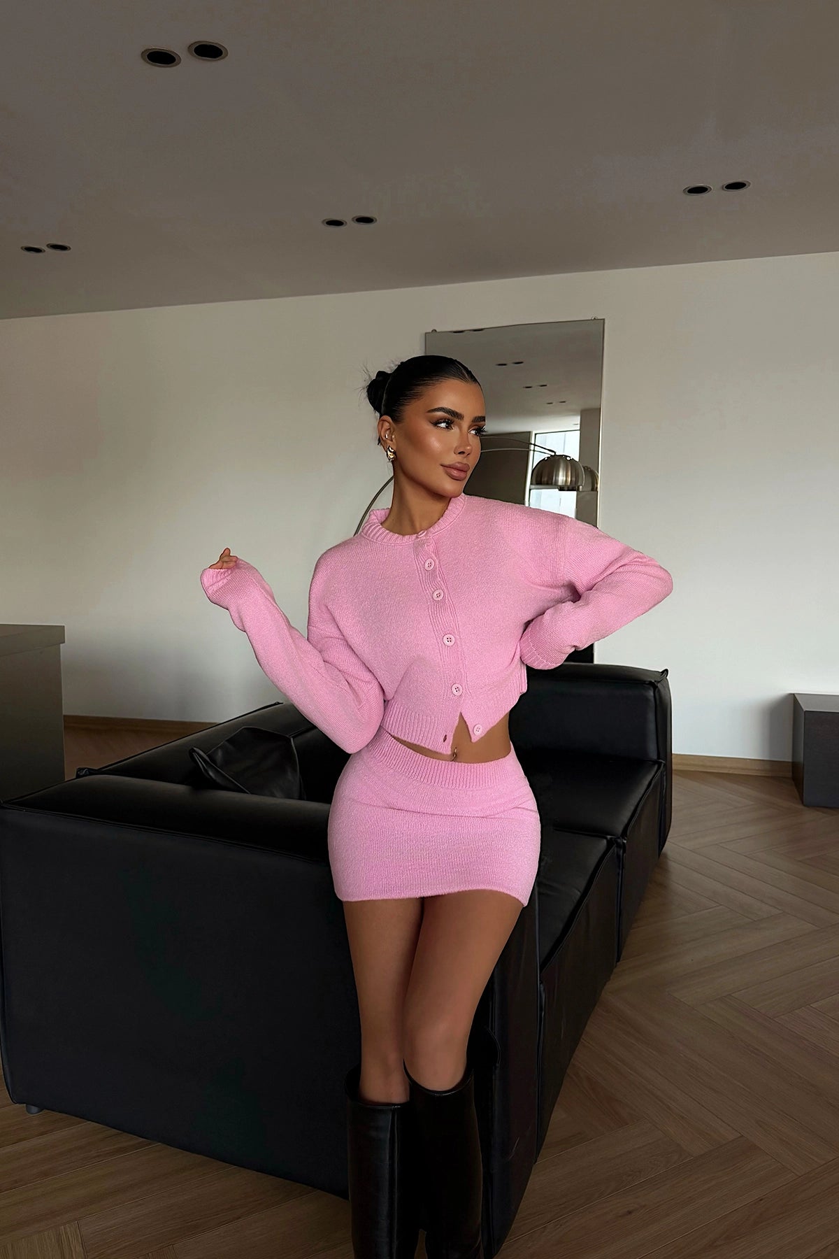Pink Kourty Knitwear Set