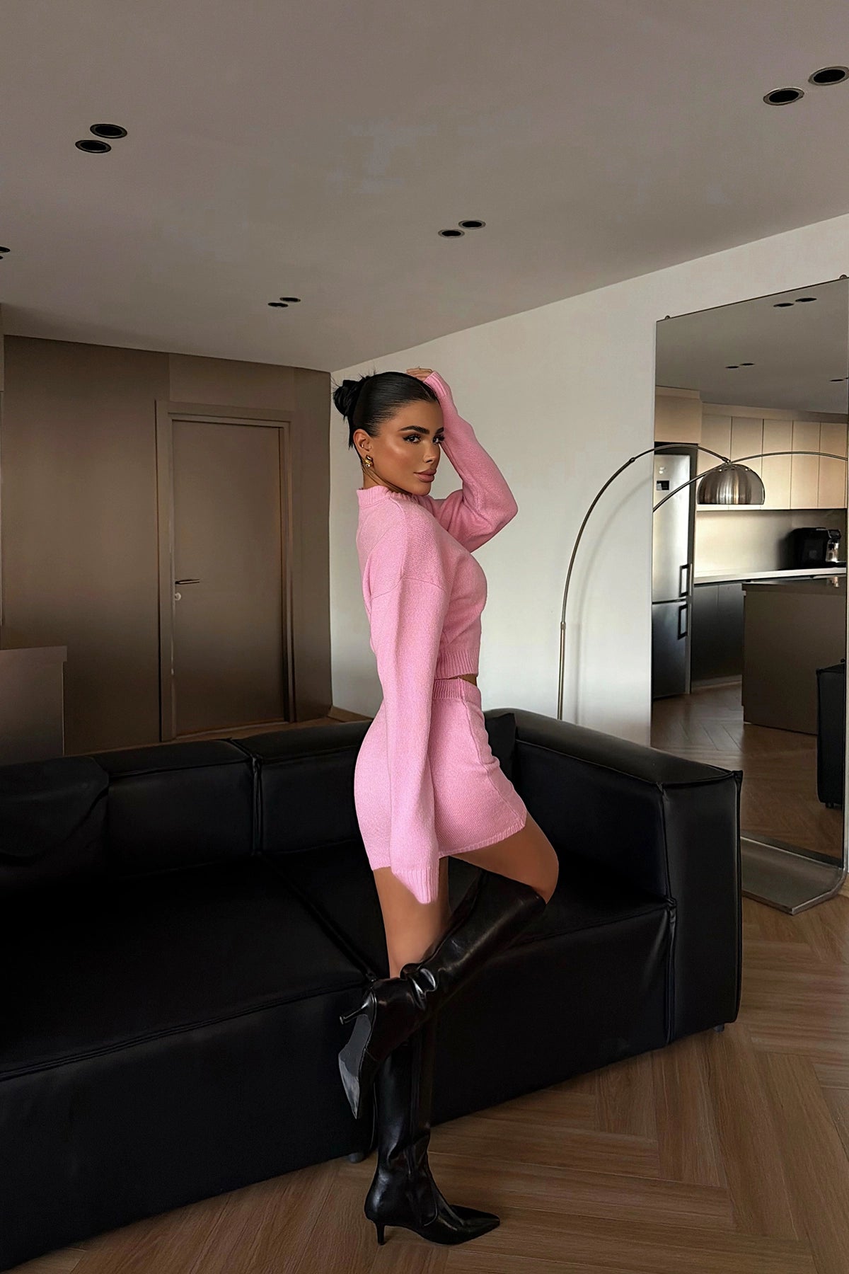 Pink Kourty Knitwear Set