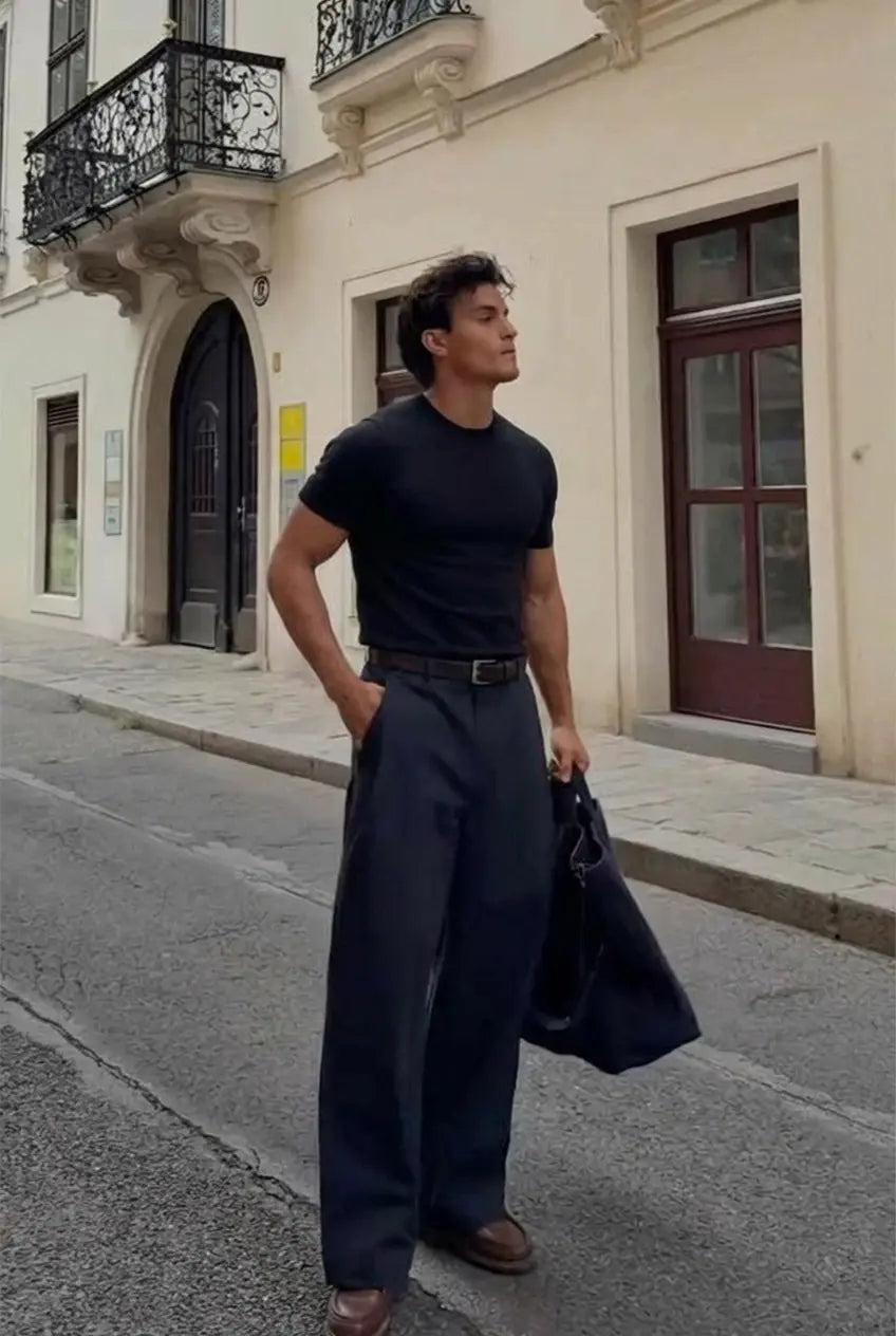 Siyah Oversize Basic Tişört