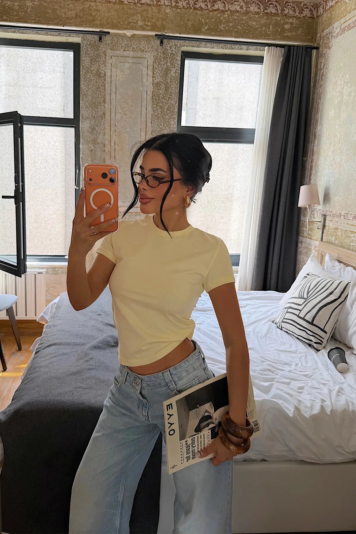 Sarı Dewbie Tişört