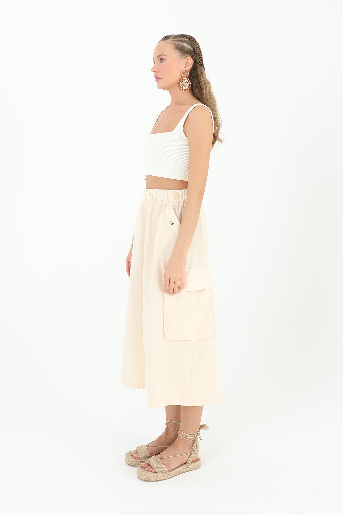 Women's Pocket Skirt - 31824ETK
