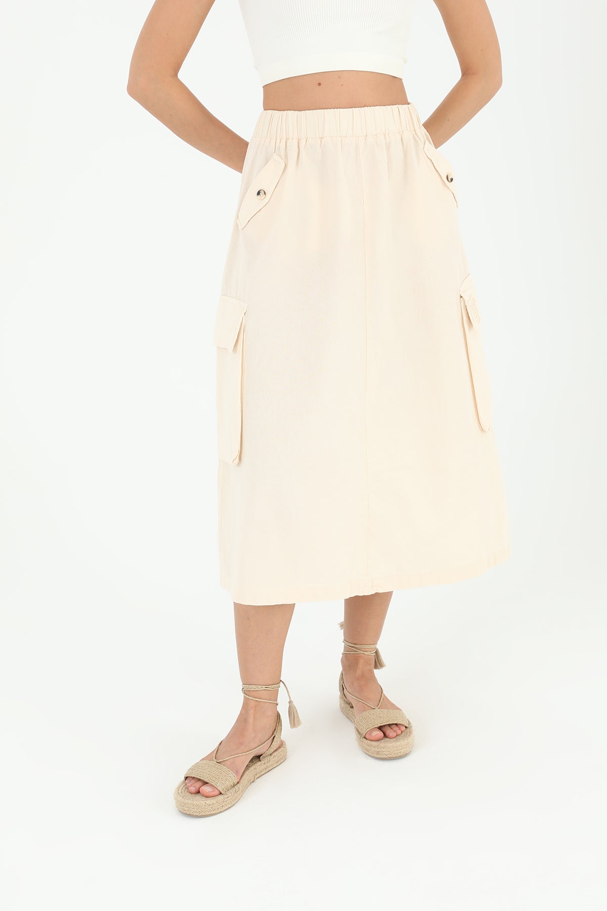 Women's Pocket Skirt - 31824ETK