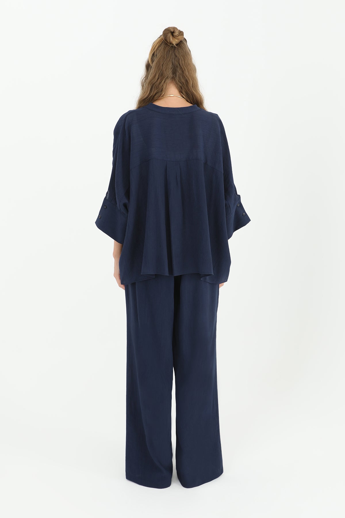 Kadın Belden Bağlamalı Bol Pantolon - 31890PNT