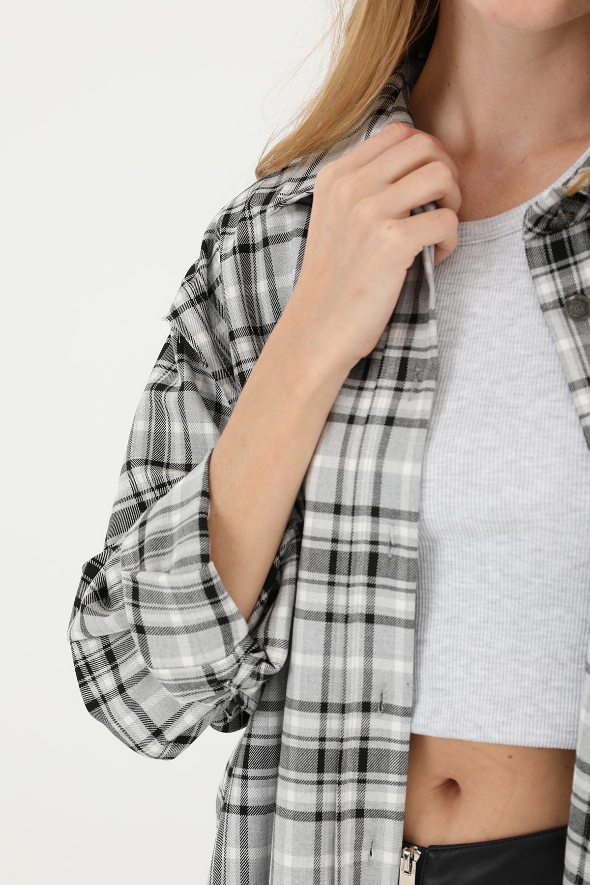 Women's Plaid Shirt - 32083GML