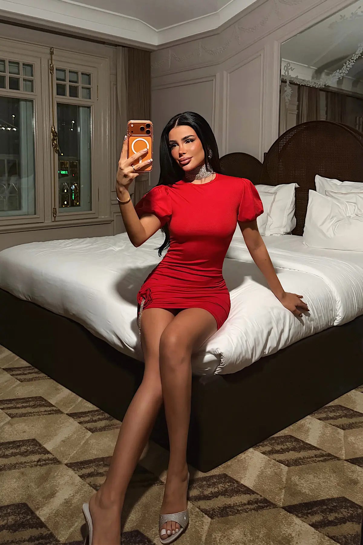 Kırmızı Mini Elbise