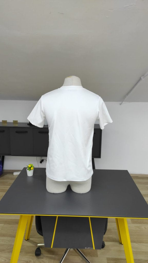 Men's Short Sleeve Crew Neck Twist Blouse, 25374