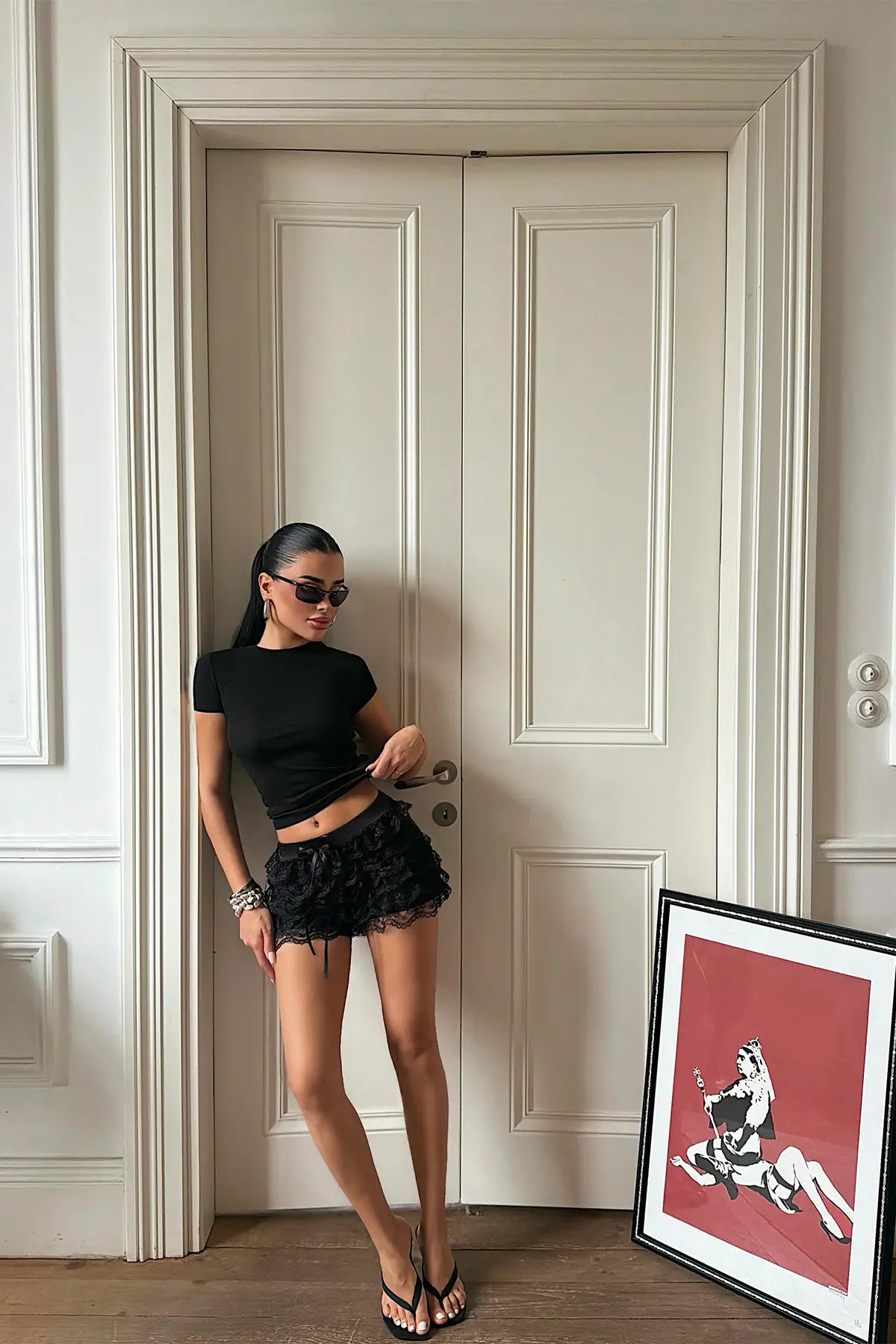 Siyah Basic Crop Top