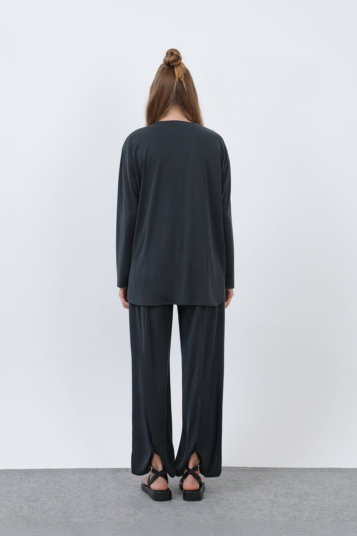 Kadın Oversize Viskon Relax Takım
-20663TKS