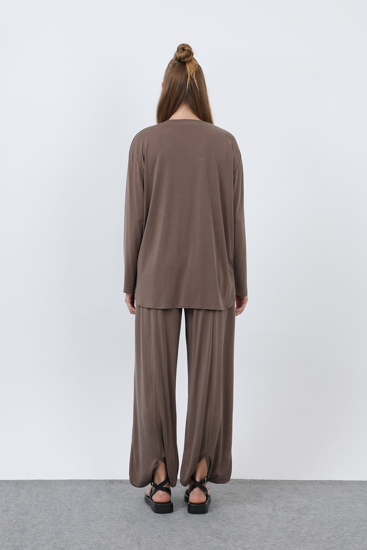 Kadın Oversize Viskon Relax Takım
-20663TKS
