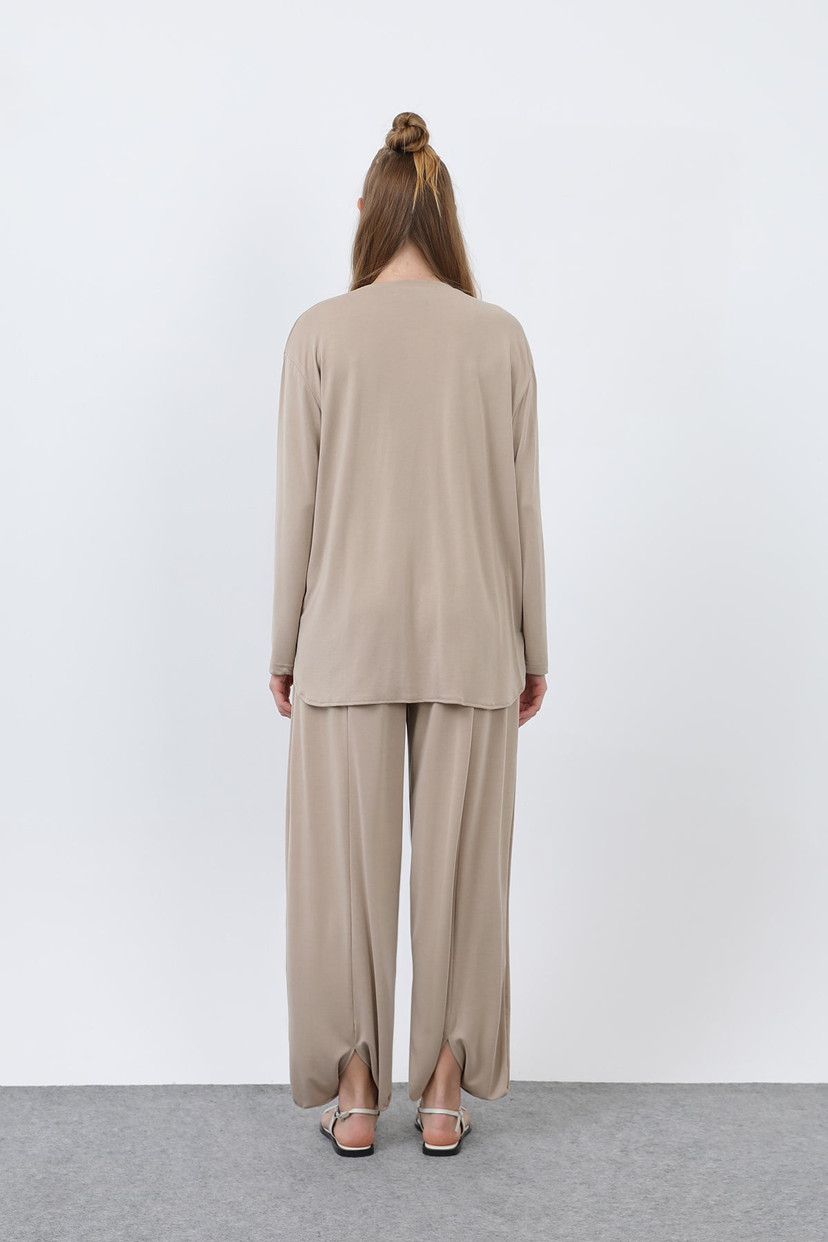 Kadın Oversize Viskon Relax Takım
-20663TKS