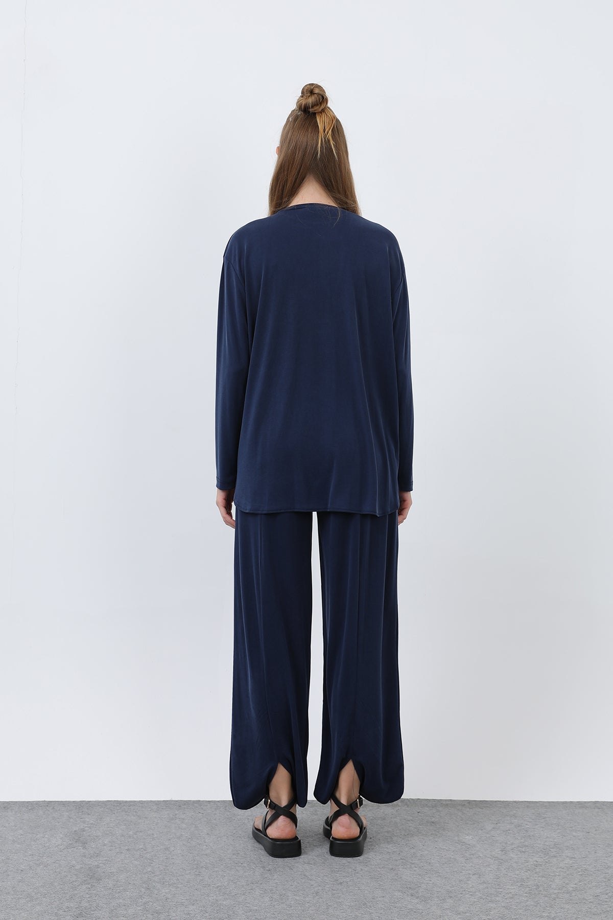Kadın Oversize Viskon Relax Takım
-20663TKS