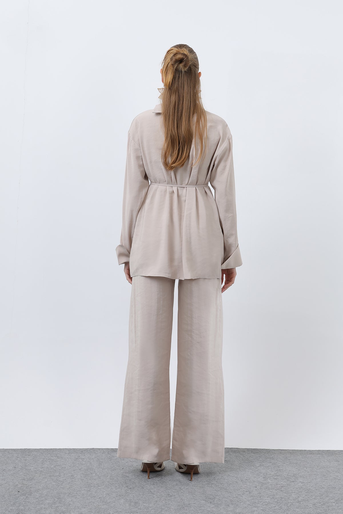 Kadın Düğmeli Oversize Günlük Set Takım
-20677TKS