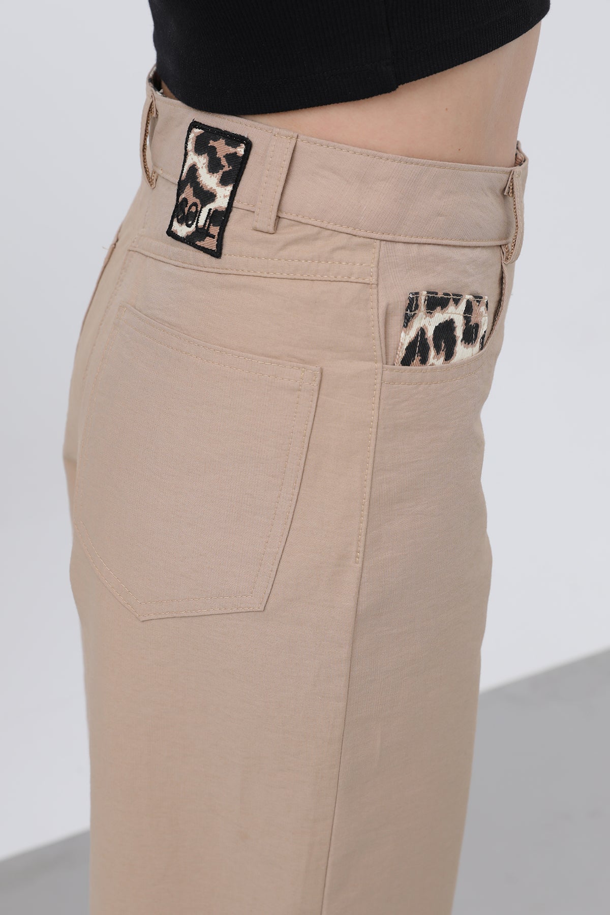 Kadın Cep Detaylı Bol Pantolon - 32116PNT