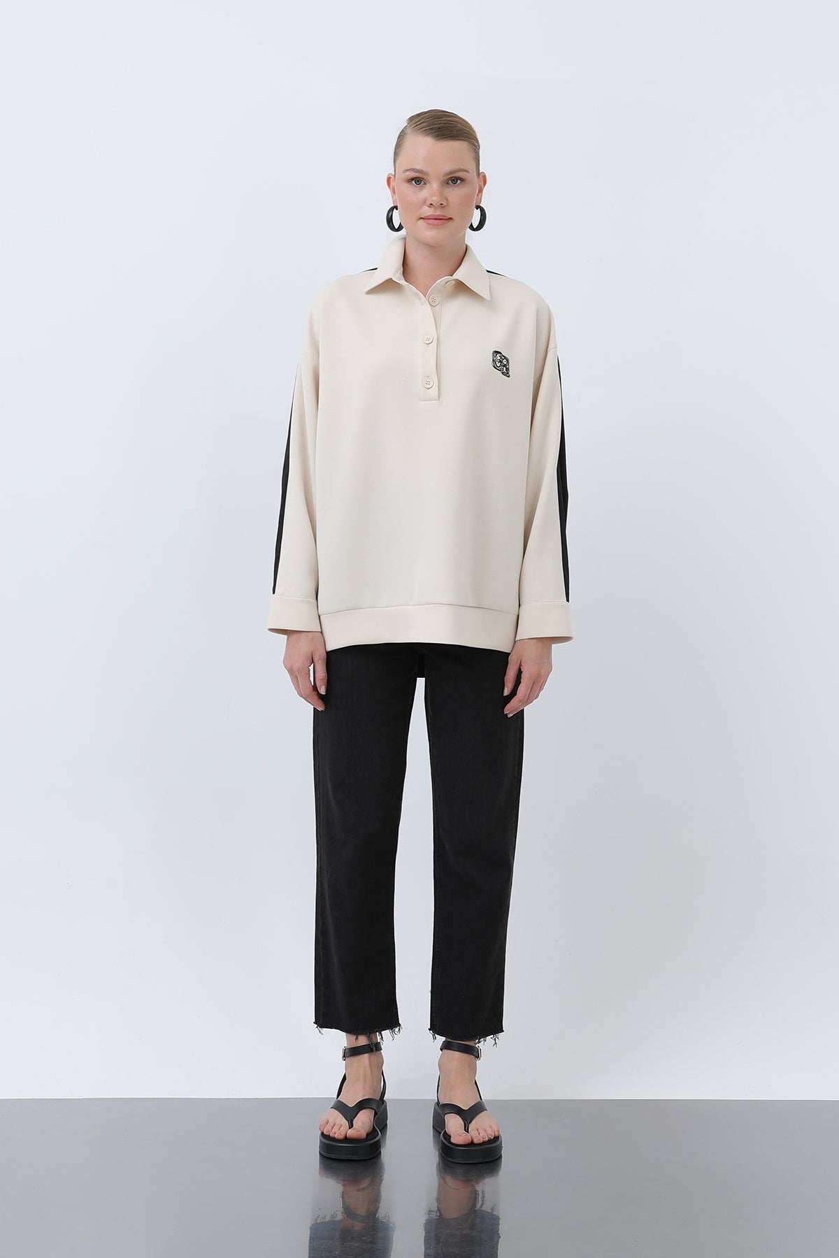 Women's Front Embroidered Back Parachute Shirt -32120GML