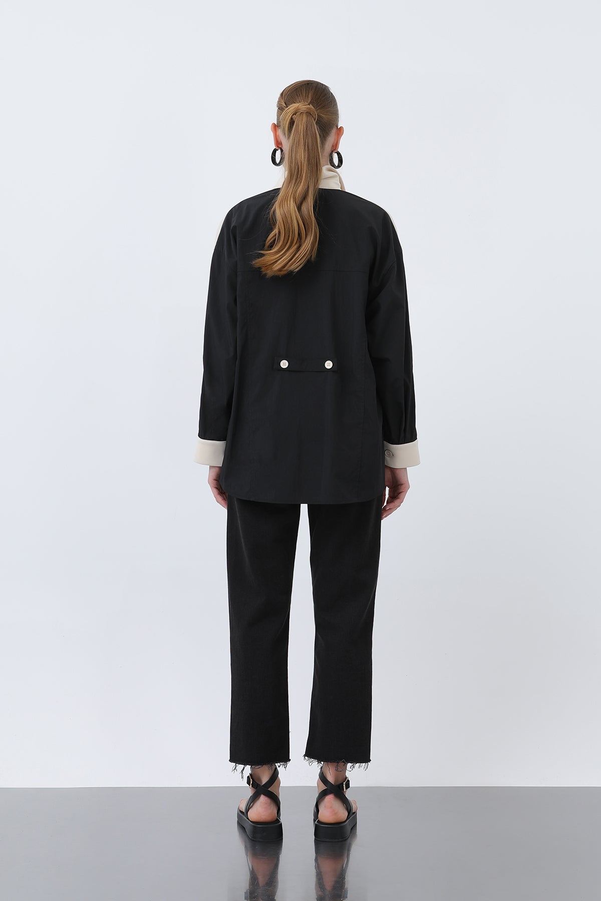 Women's Front Embroidered Back Parachute Shirt -32120GML