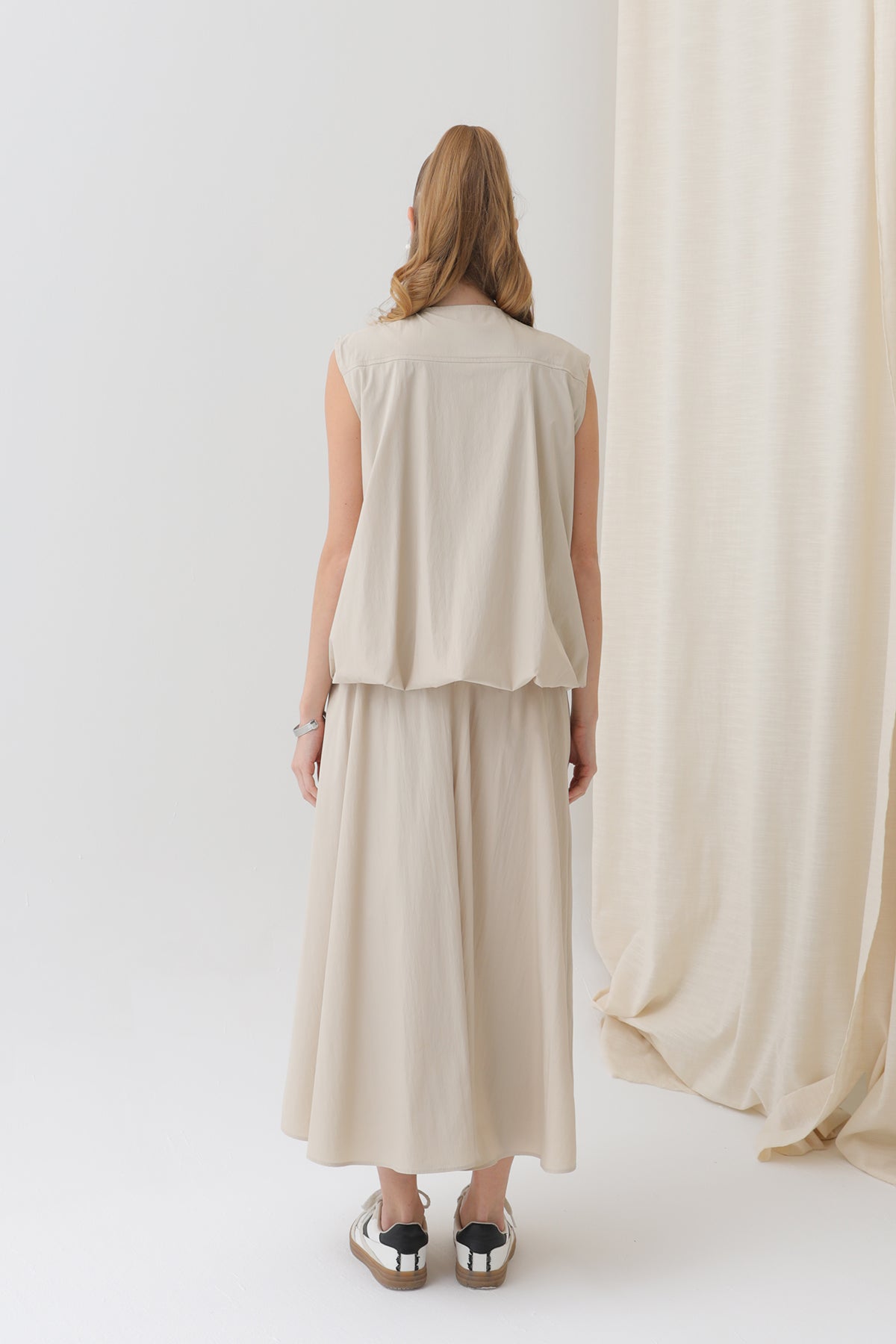 Kadın Oversize Fermuarlı Yelek - 32128YLK