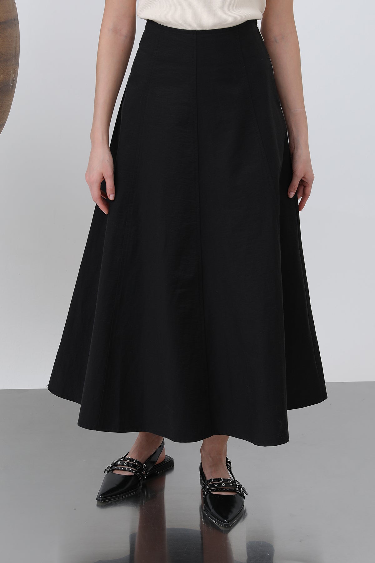 Women's Flared Long Skirt -32136ETK