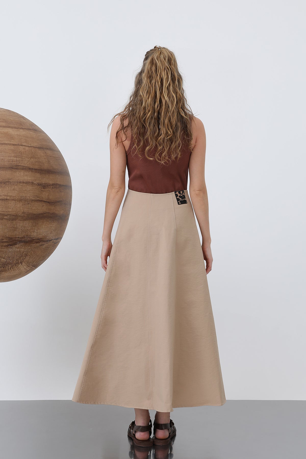 Women's Flared Long Skirt -32136ETK