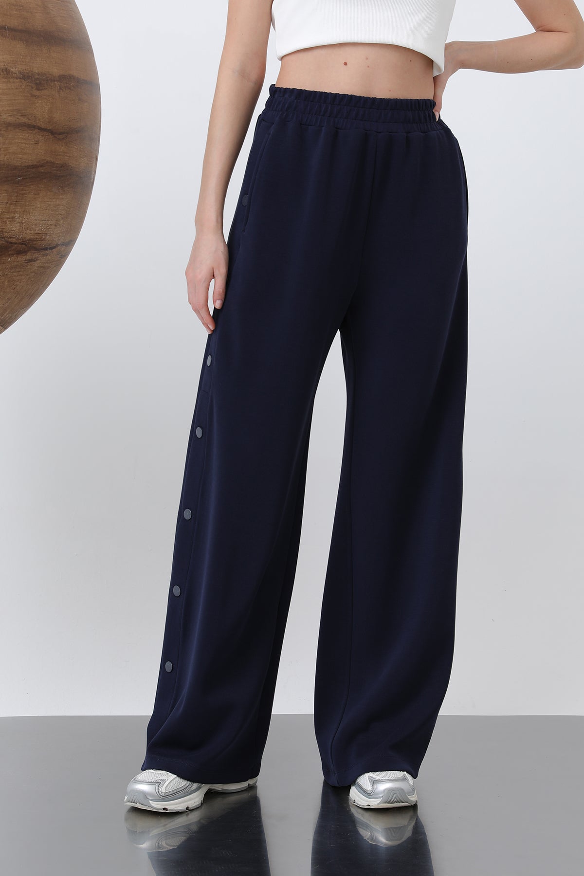 Women's Side Snap Detail Trousers - 32157PNT