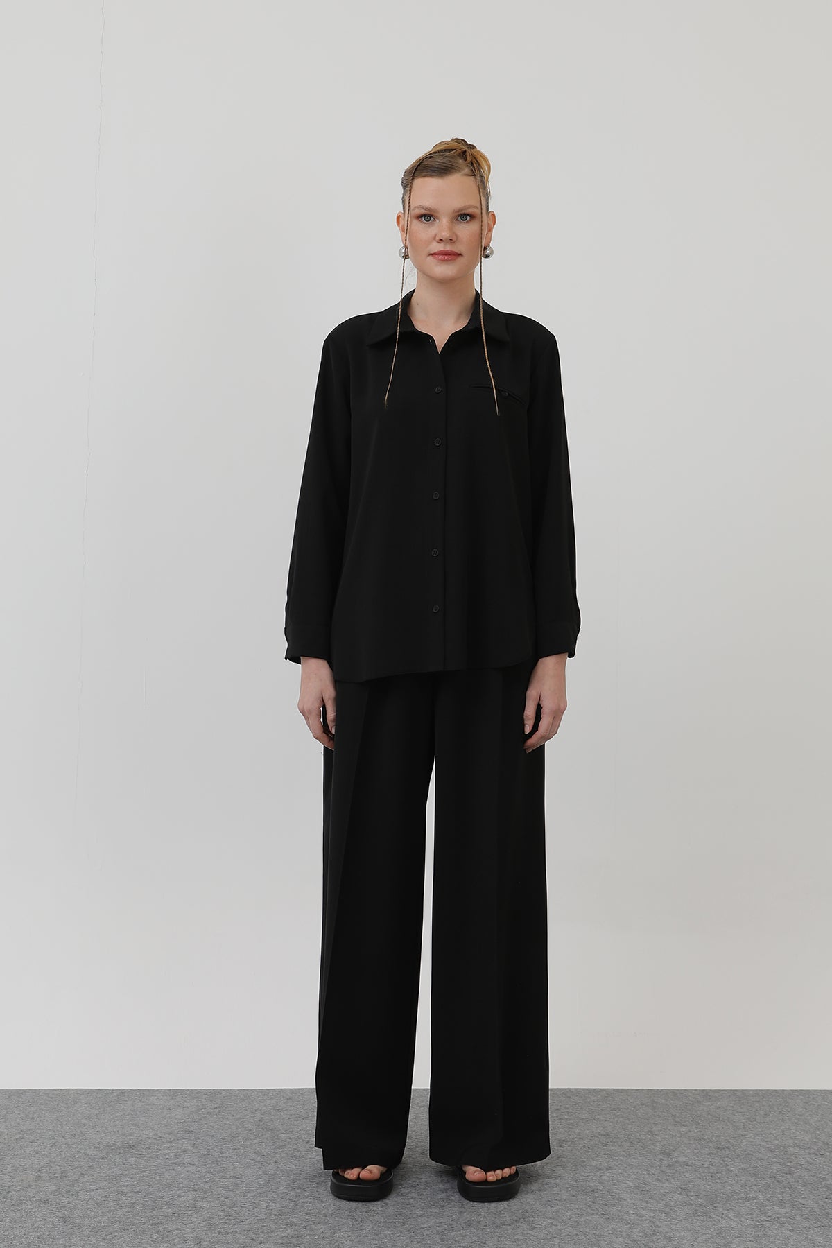 Kadın Bol Pantollon - 32175PNT