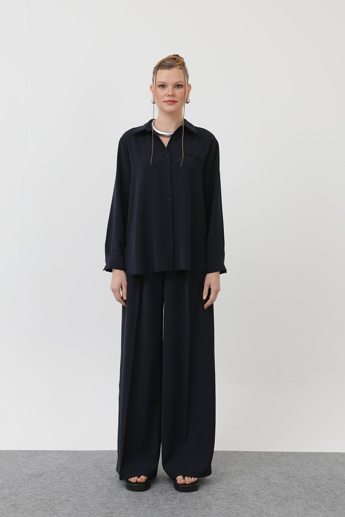 Kadın Bol Pantollon - 32175PNT