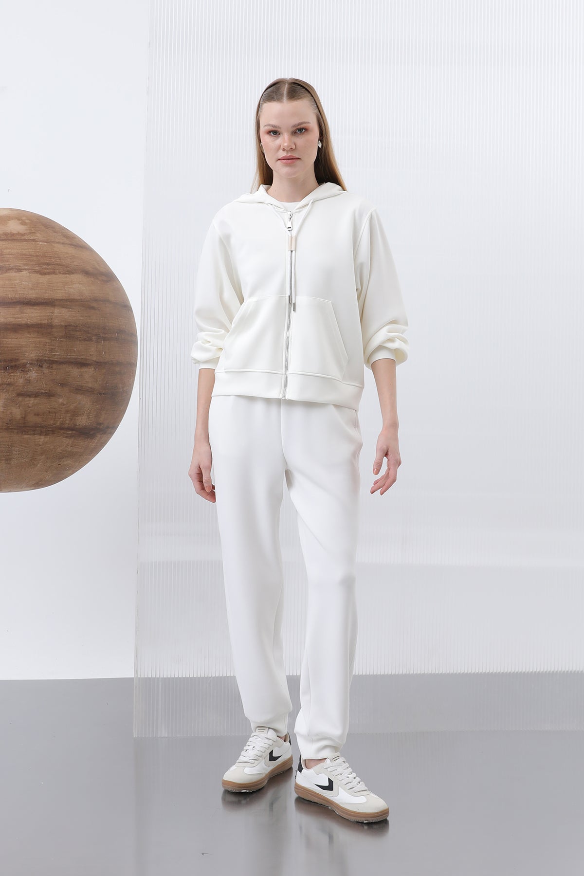 Kadın Bel Lastikli Pantolon - 32179PNT - ECRU