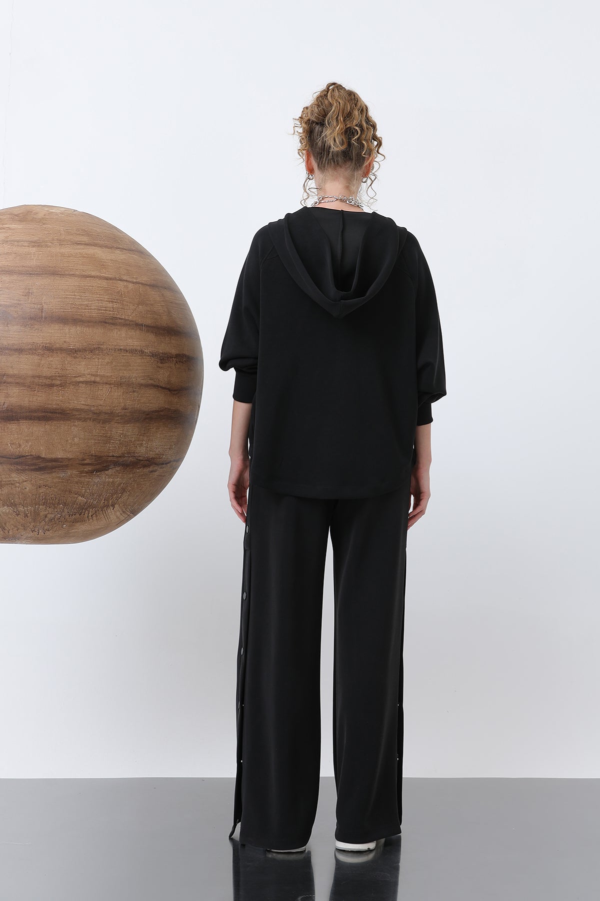 Kadın Gizli Fermuar Detaylı Sweat - 32188SWT