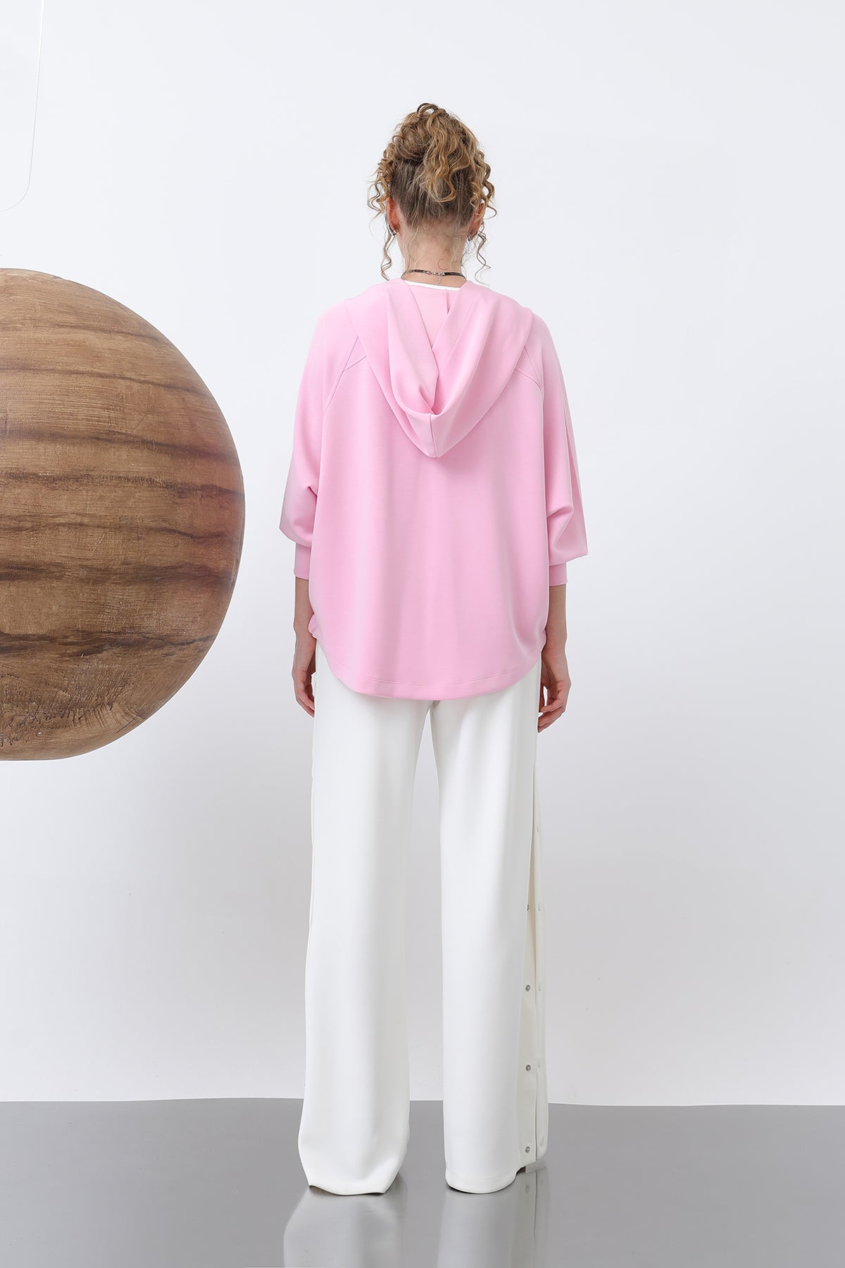 Kadın Gizli Fermuar Detaylı Sweat - 32188SWT