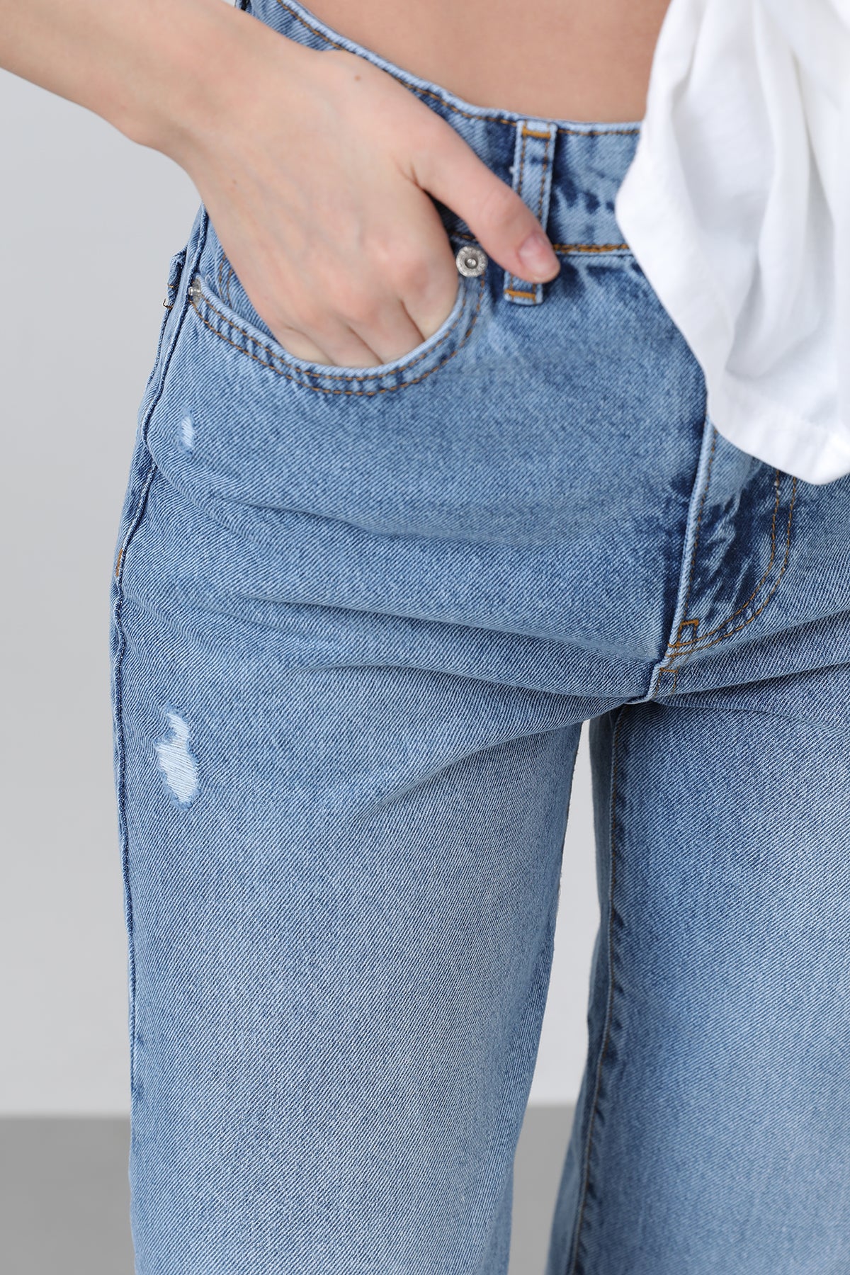 Kadın Basic Denim Pantolon -32195PNT