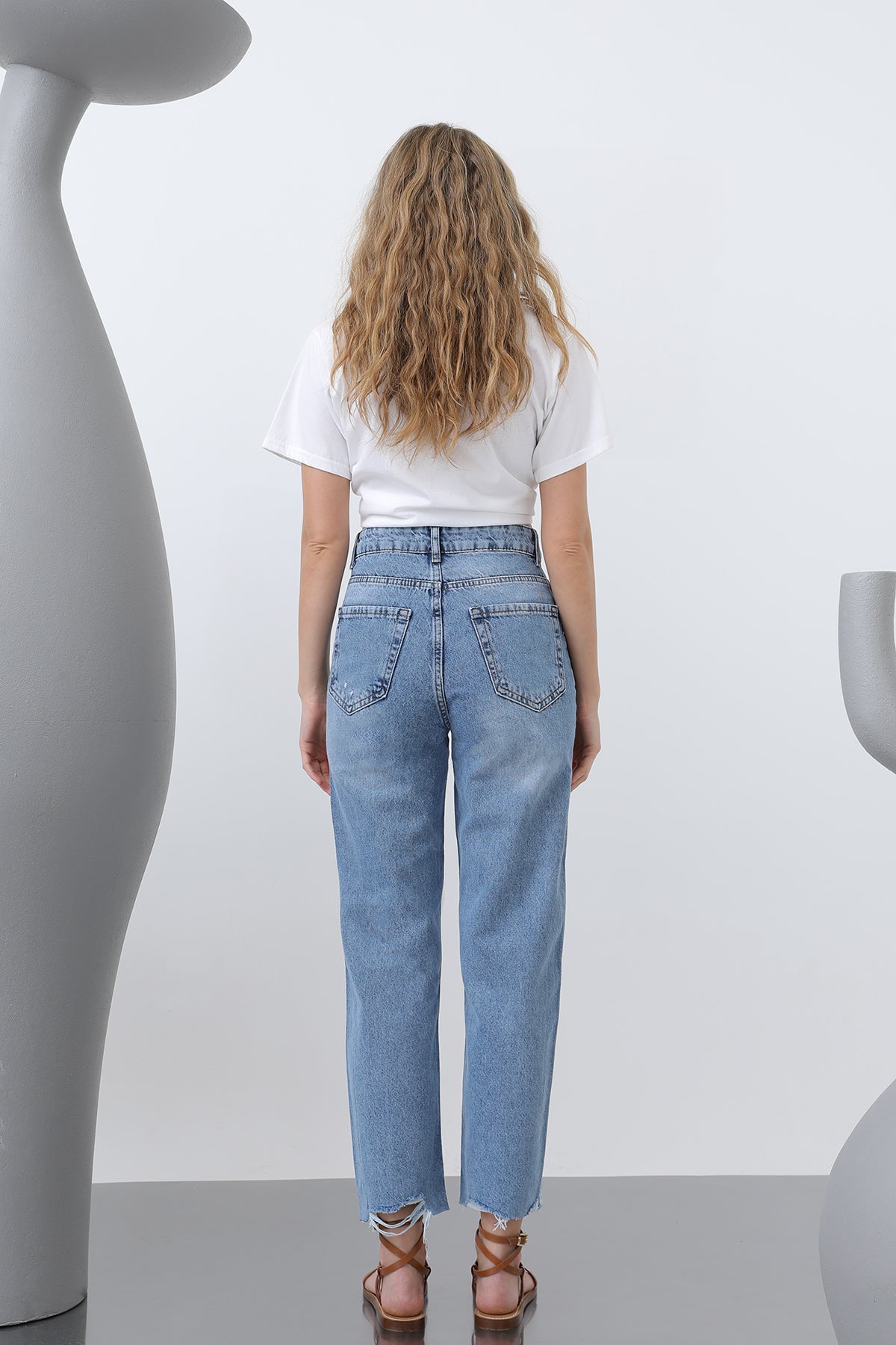 Kadın Basic Denim Pantolon -32195PNT