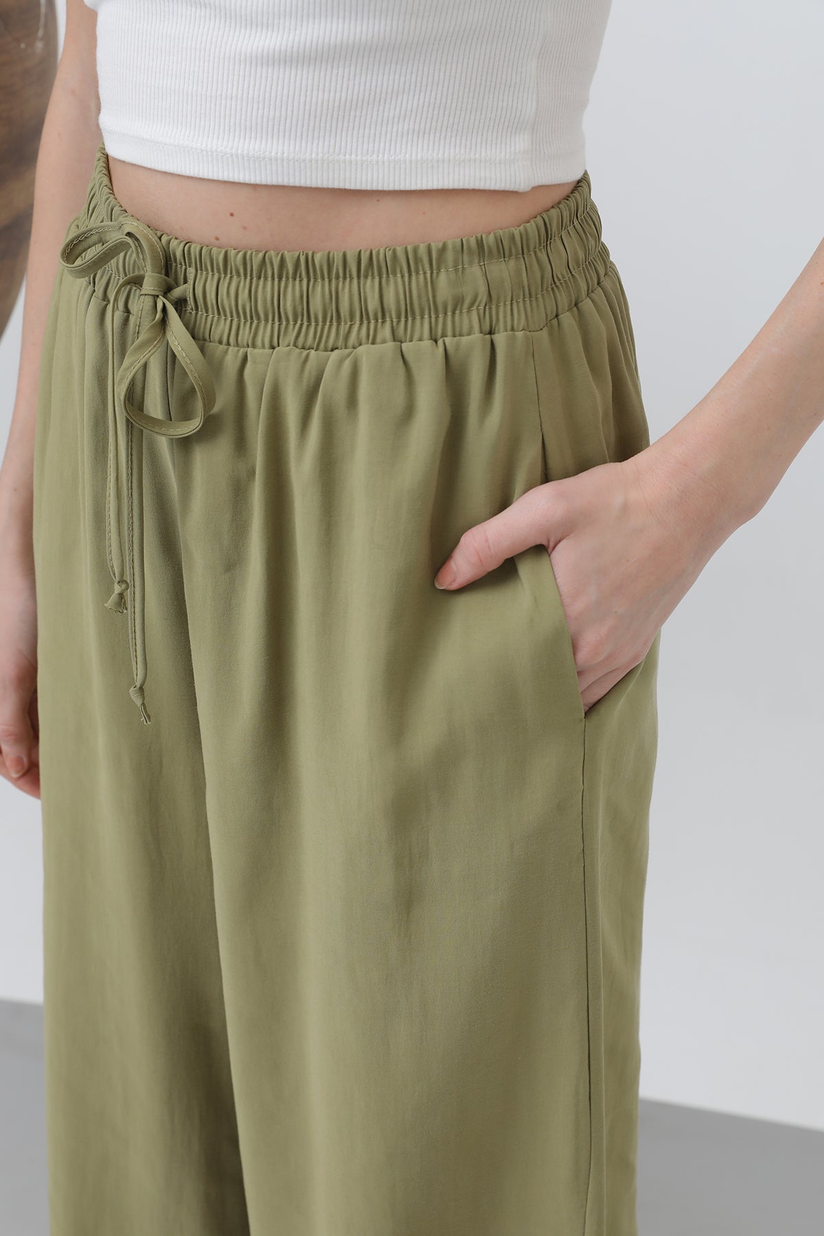 Kadın Bel Lastikli Pantolon - 32206PNT
