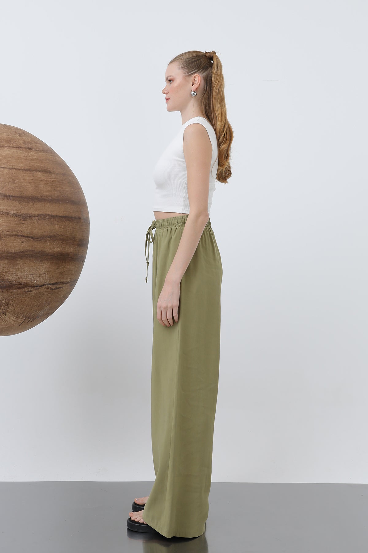 Kadın Bel Lastikli Pantolon - 32206PNT