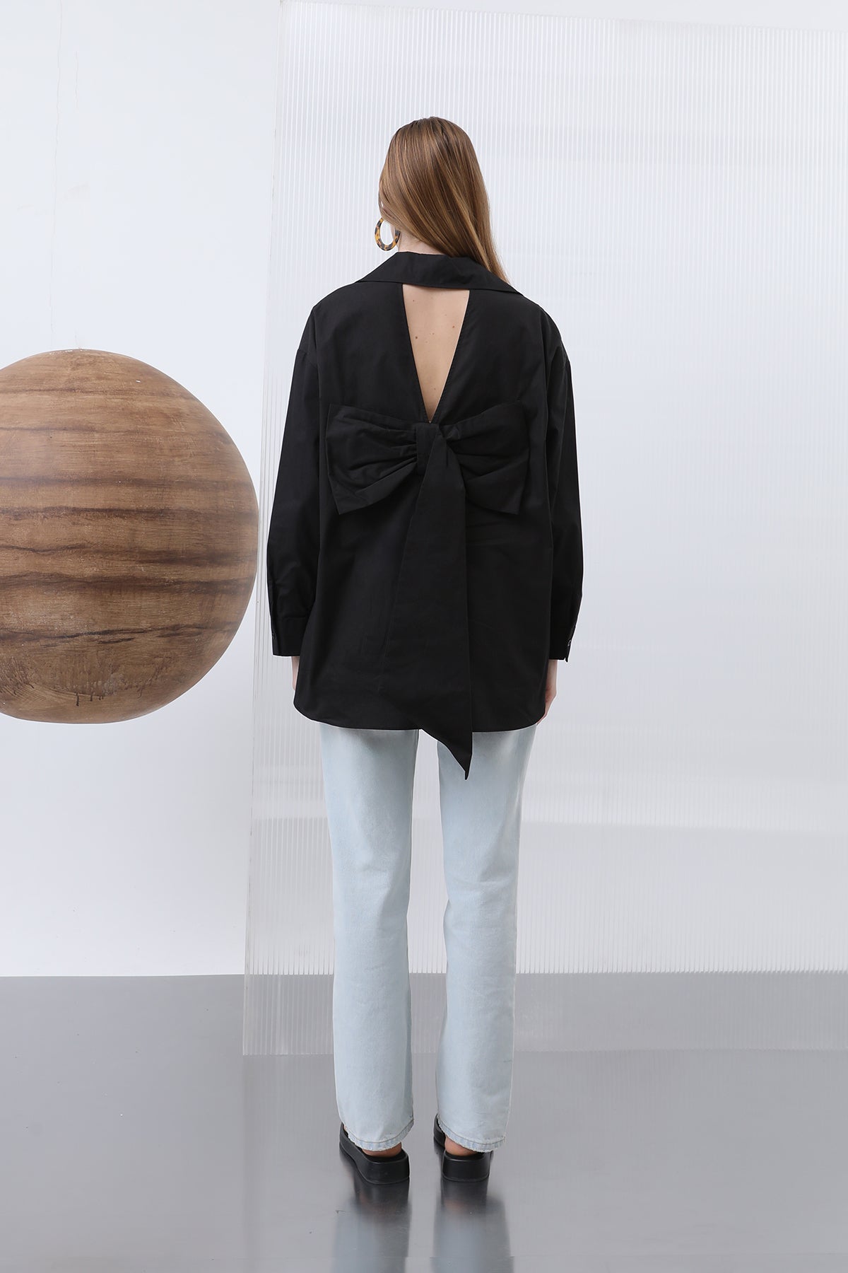 Women's Back Bow Shirt - 32210GML