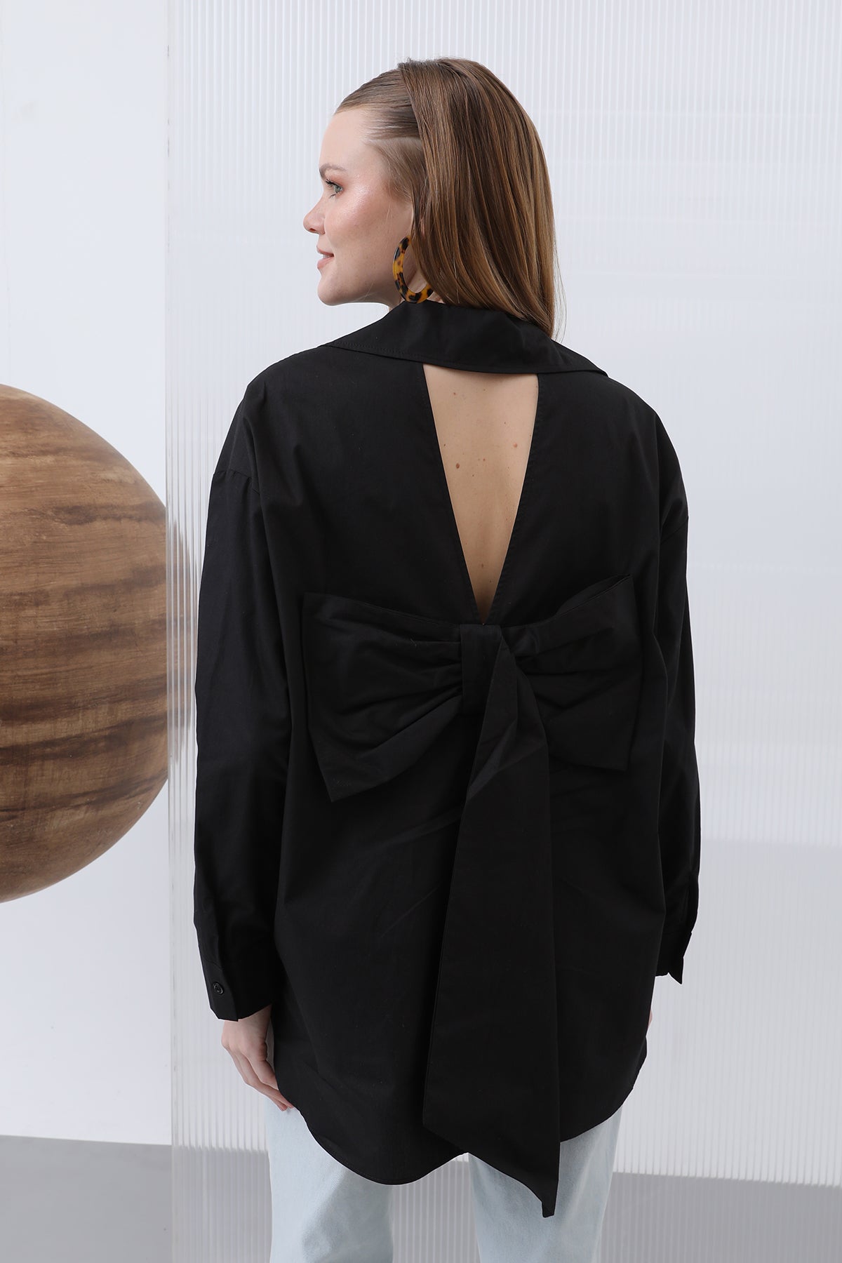 Women's Back Bow Shirt - 32210GML