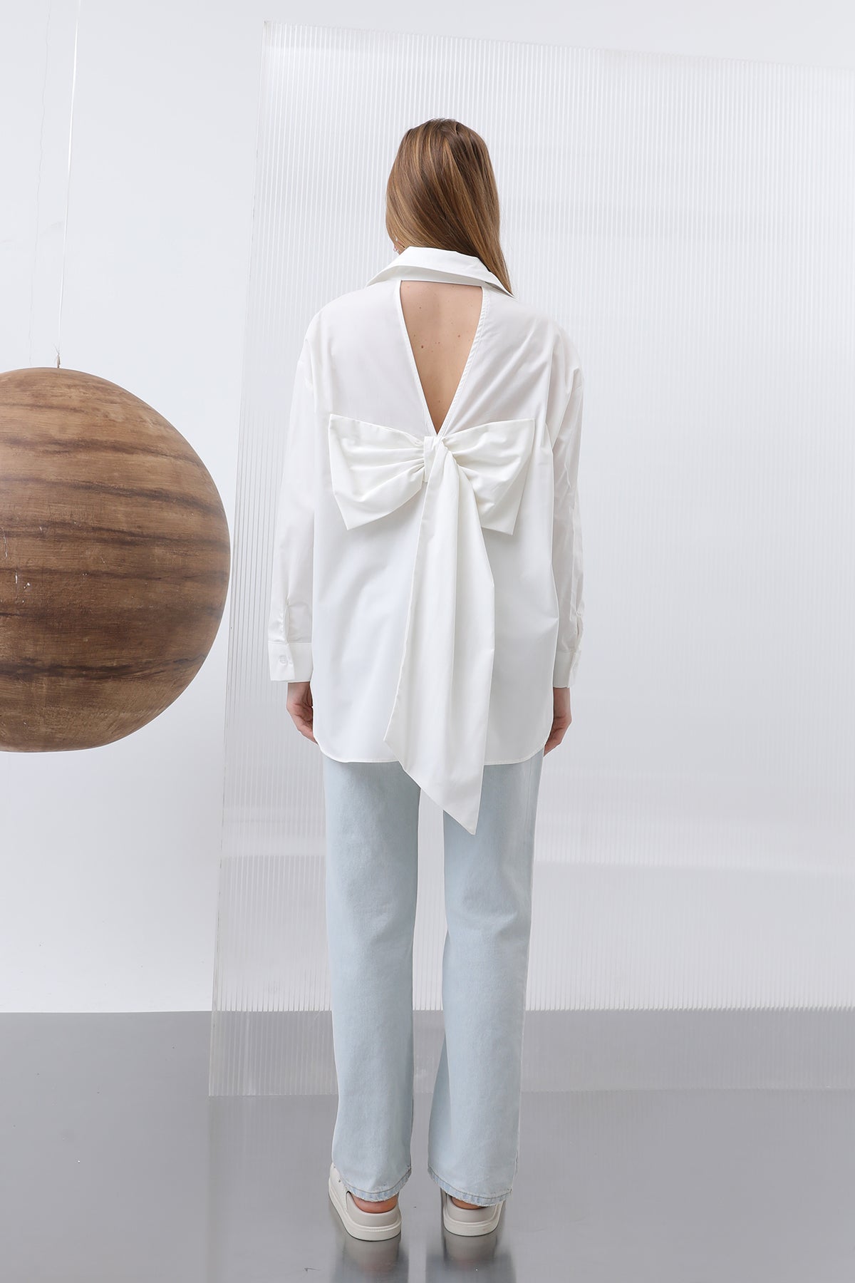 Women's Back Bow Shirt - 32210GML