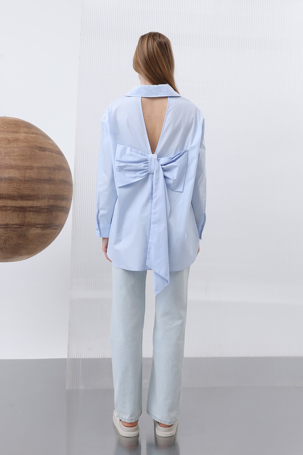 Women's Back Bow Shirt - 32210GML