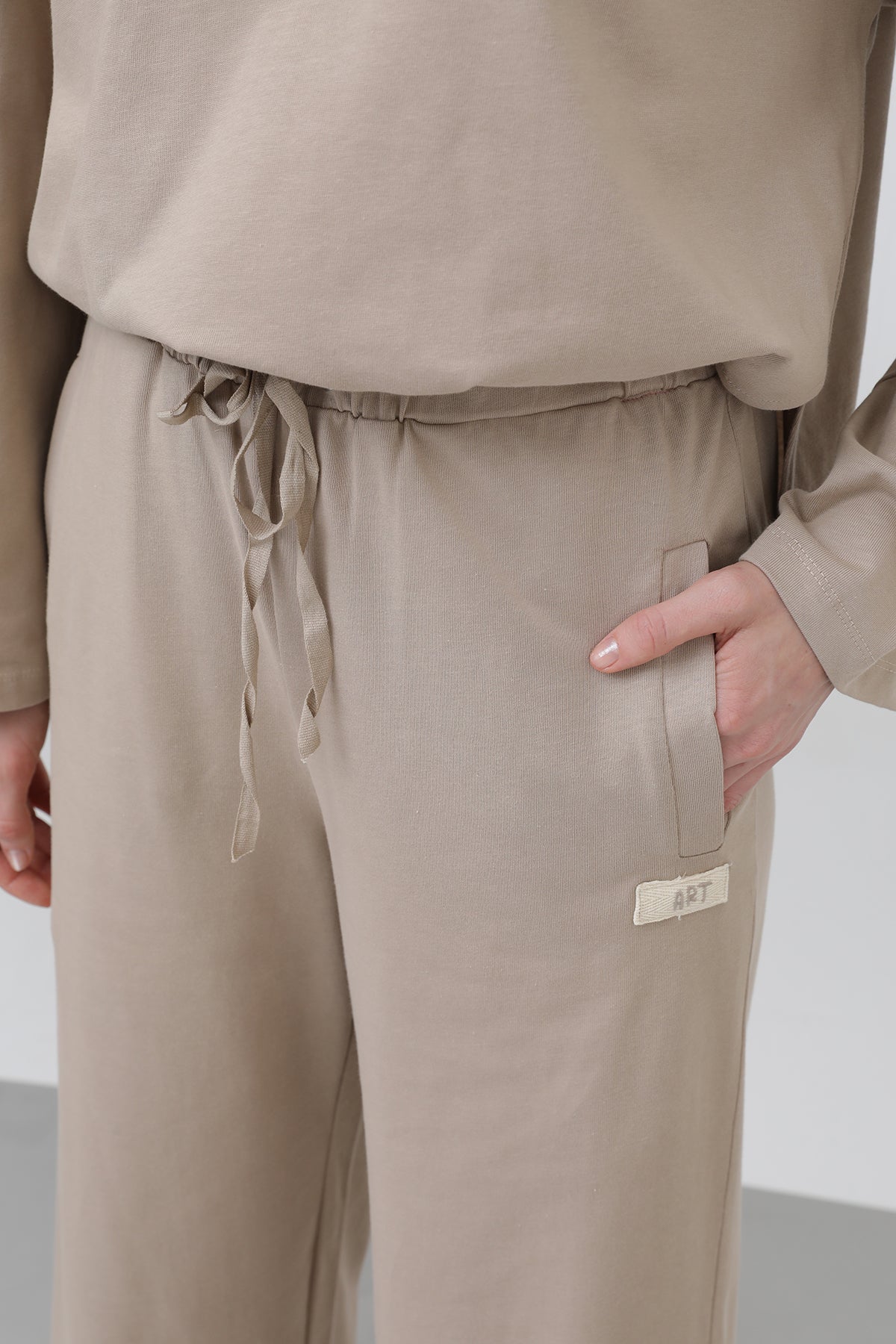 Kadın Basic Benden Bağlamalı Pantolon -32222PNT
