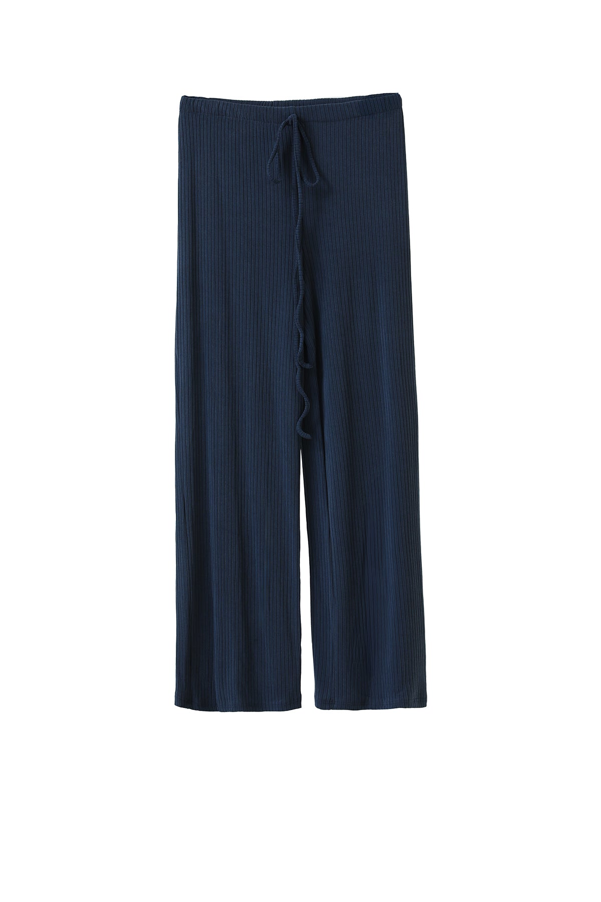 Kadın Fitilli Belden Bağlamalı Pantolon -32224PNT - NAVY